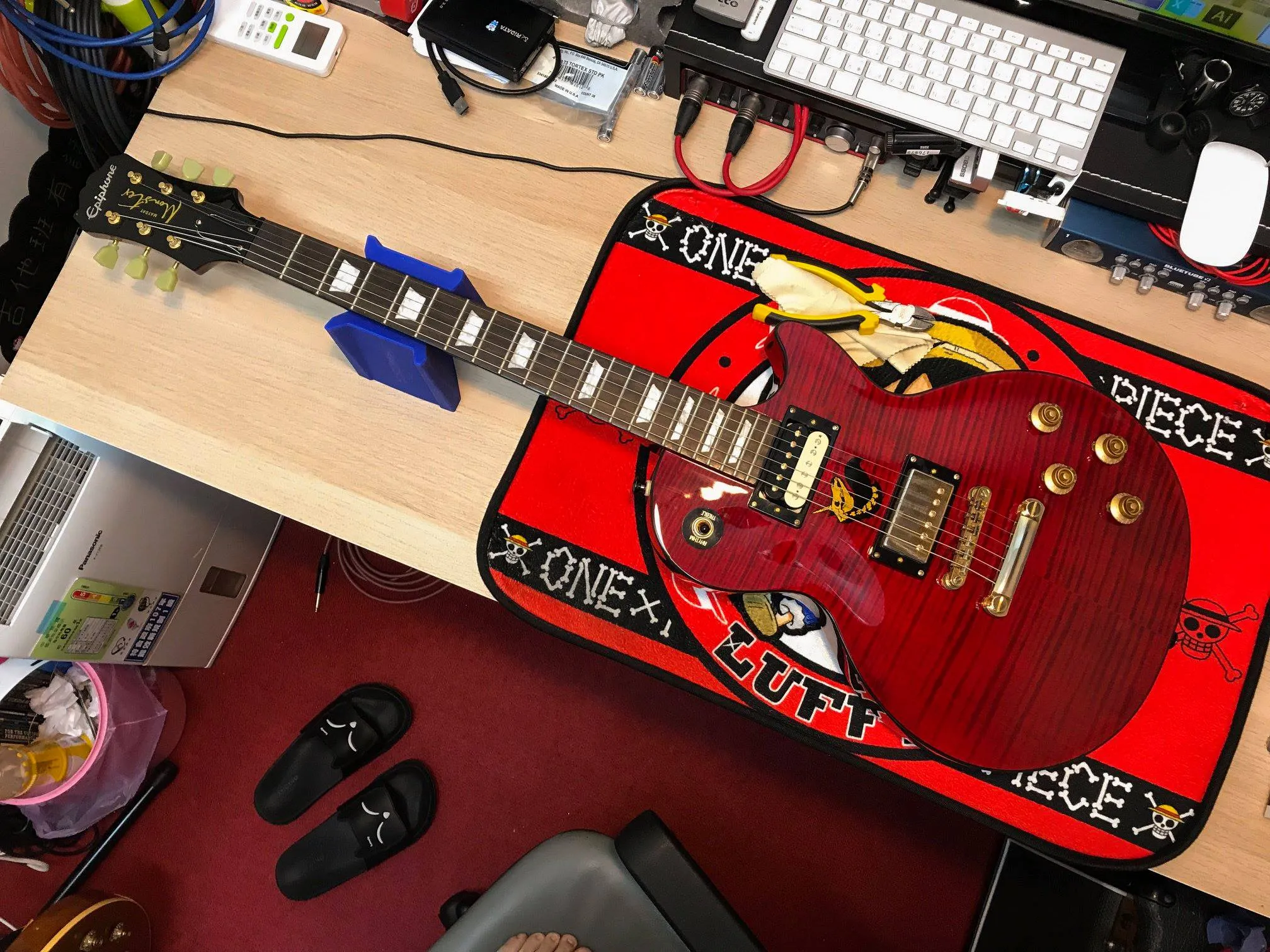 20190210_Epiphone monster 換弦 + 保養｜台中樂器維修｜西屯樂器維修