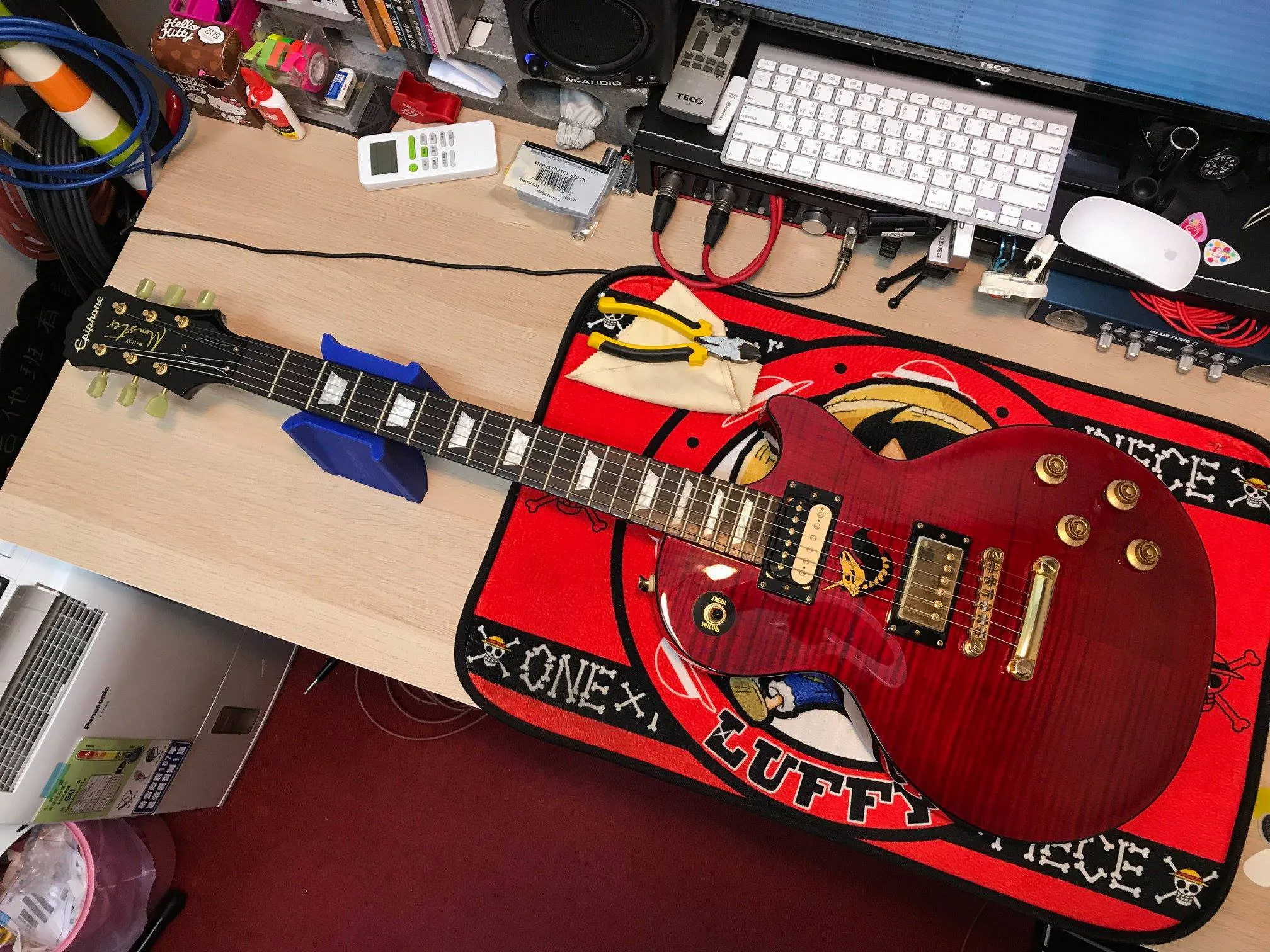 20190210_Epiphone monster 換弦+保養｜台中音樂工作室｜西屯音樂教室