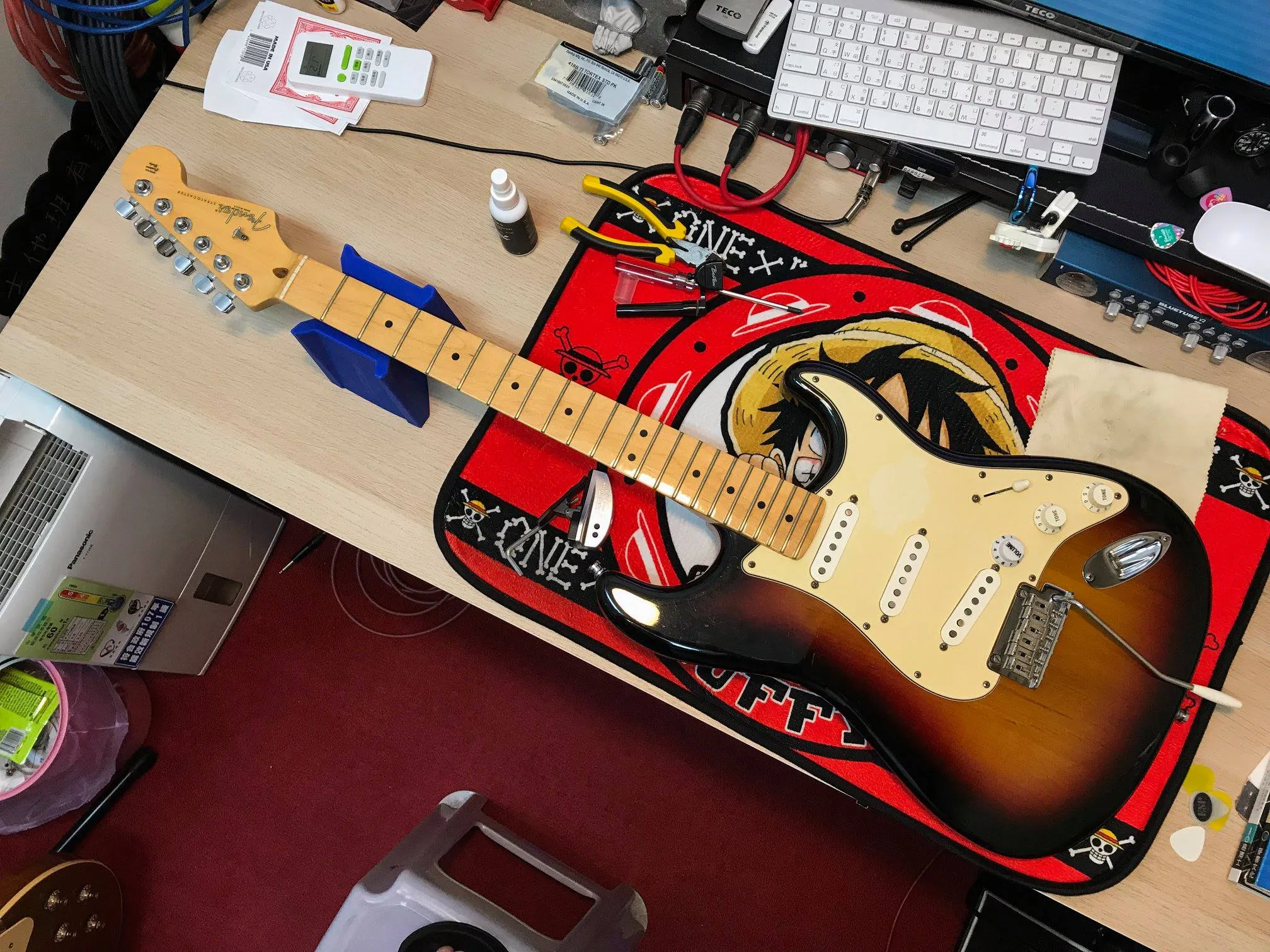 20190210_Fender American Standard 換弦+保養｜樂器保養｜台中樂器保養