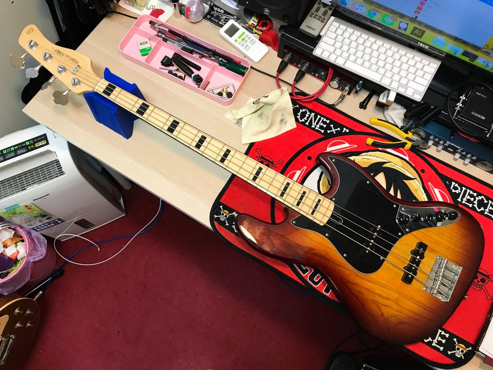 20191012_Marcus miller V7 換弦&保養｜樂器教學｜台中樂器教學