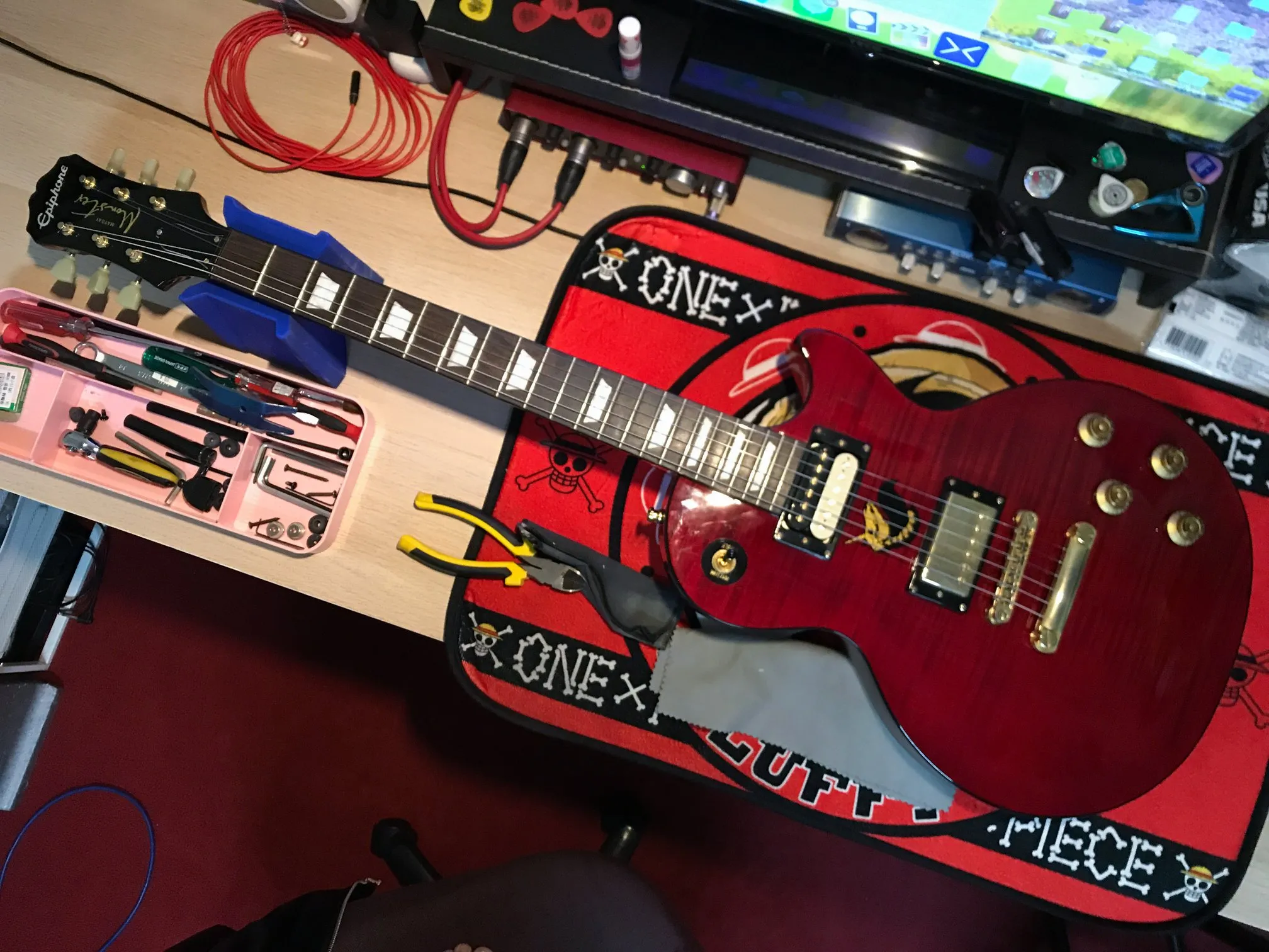 20200614_Epiphone Monster 換弦＆保養｜台中電吉他課程｜西屯電吉他課程