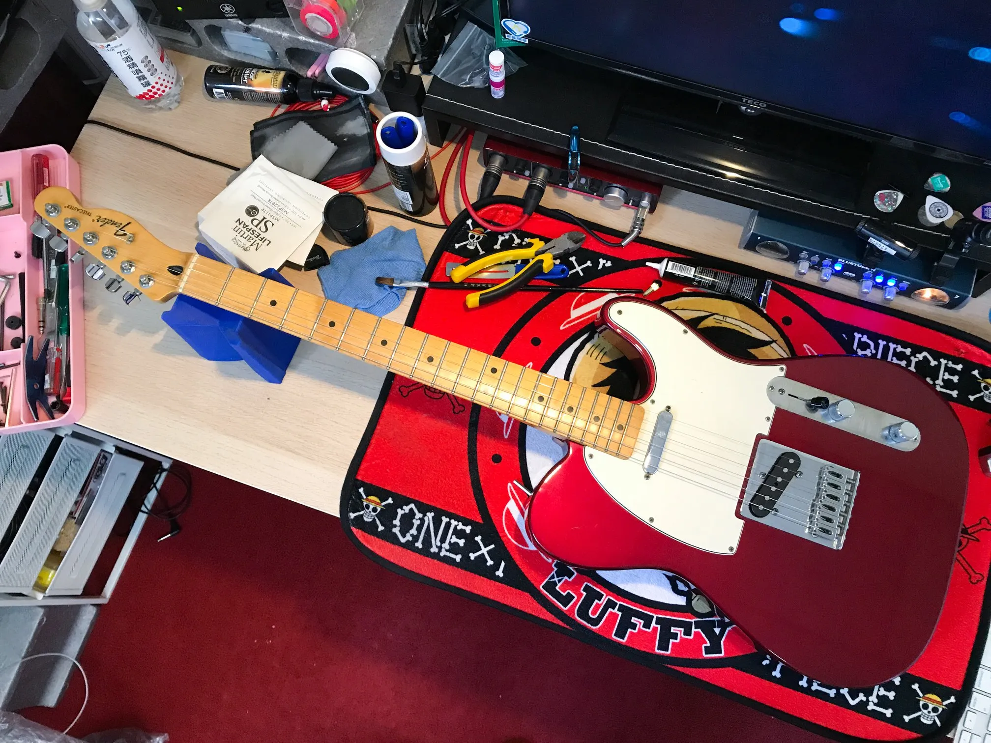 20200628_Fender telecatser Mexico 換弦 + 保養｜台中電吉他換弦｜西屯電吉他換弦