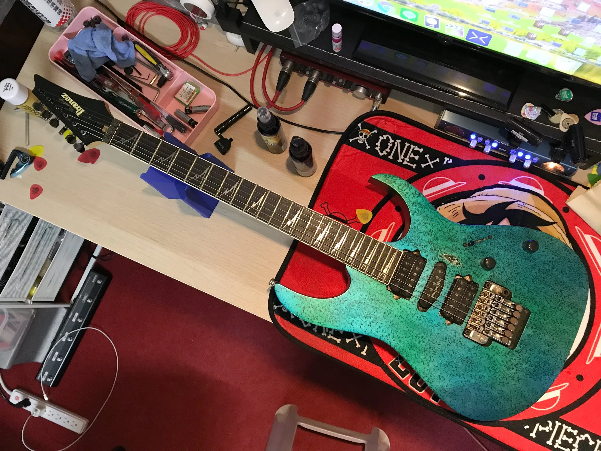 20200720_Ibanez RG2570 換弦＆保養｜音樂課程｜西屯音樂課程