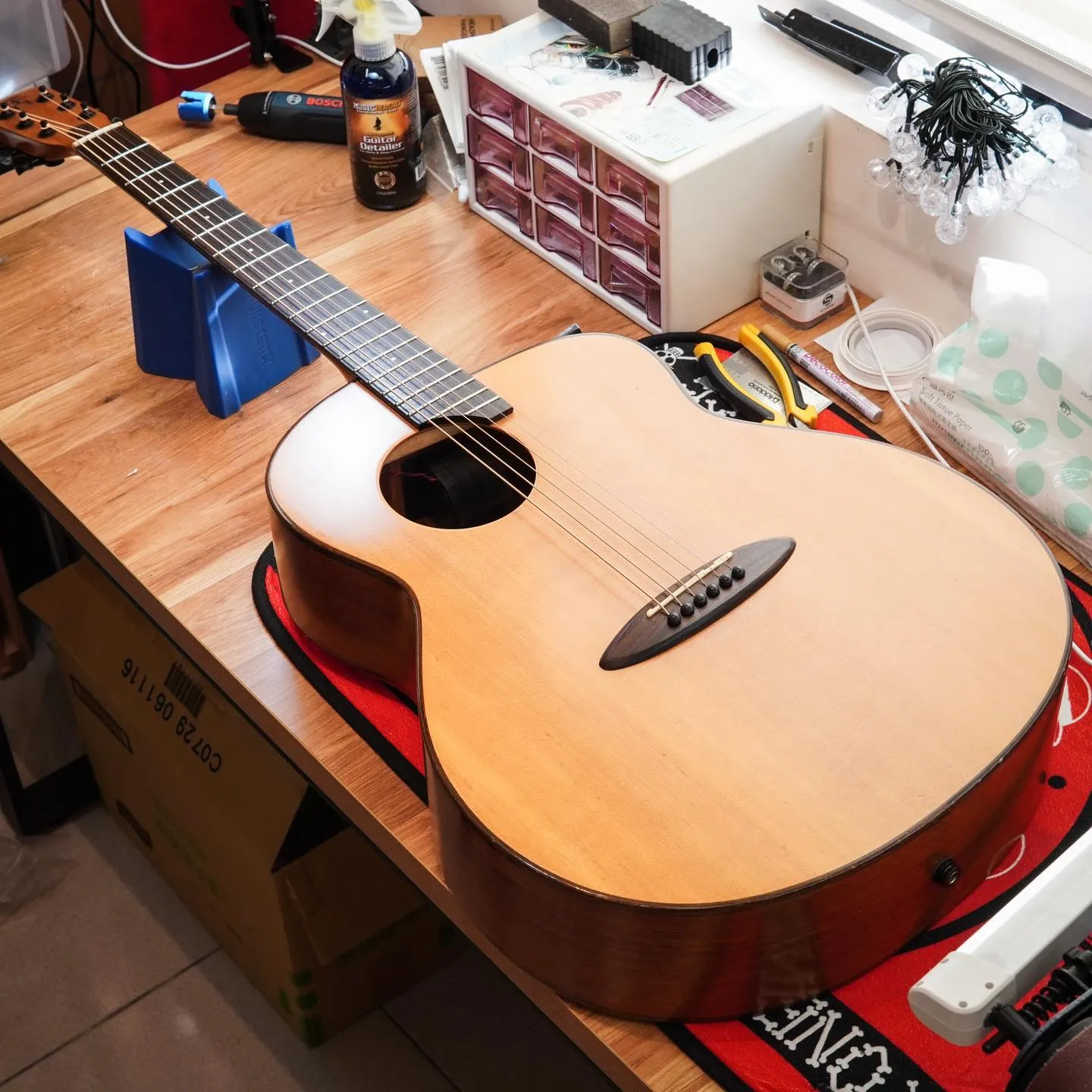 20231129_aNuenue 民謠吉他 換弦&保養&更換弦鈕｜吉他換弦｜台中吉他換弦