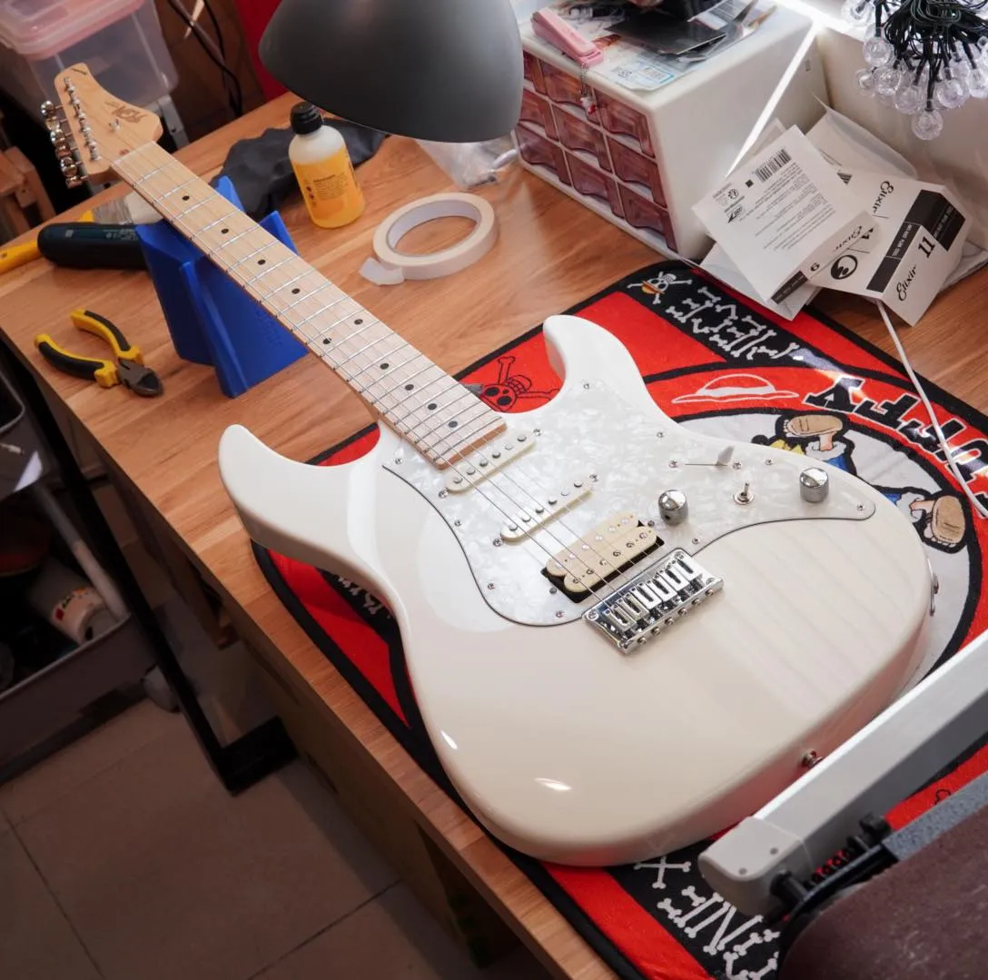 20231130_FGN 電吉他換弦&保養｜樂器保養｜台中樂器保養