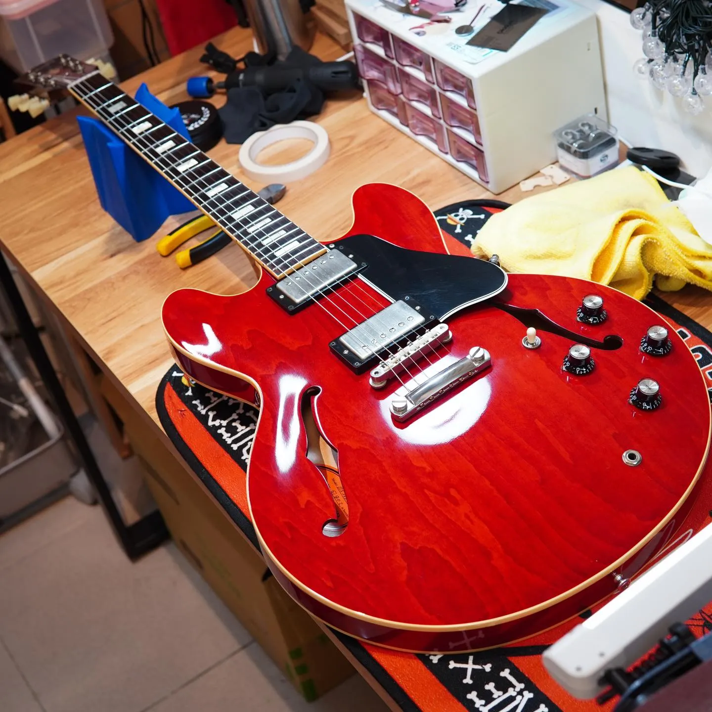 20231207_Gibson '63ES335 換弦&保養｜學吉他｜台中學吉他