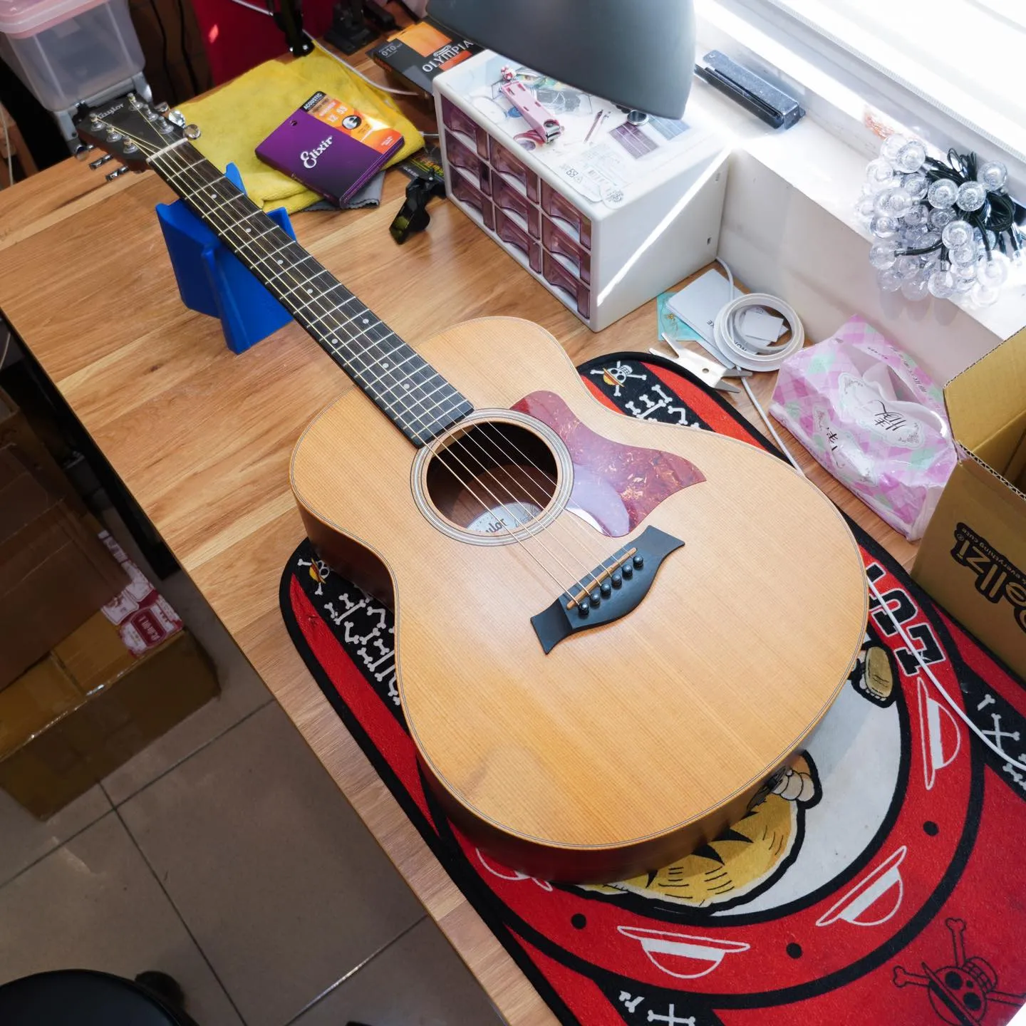 Taylor GS mini 換弦&保養｜音樂課程｜台中音樂課程