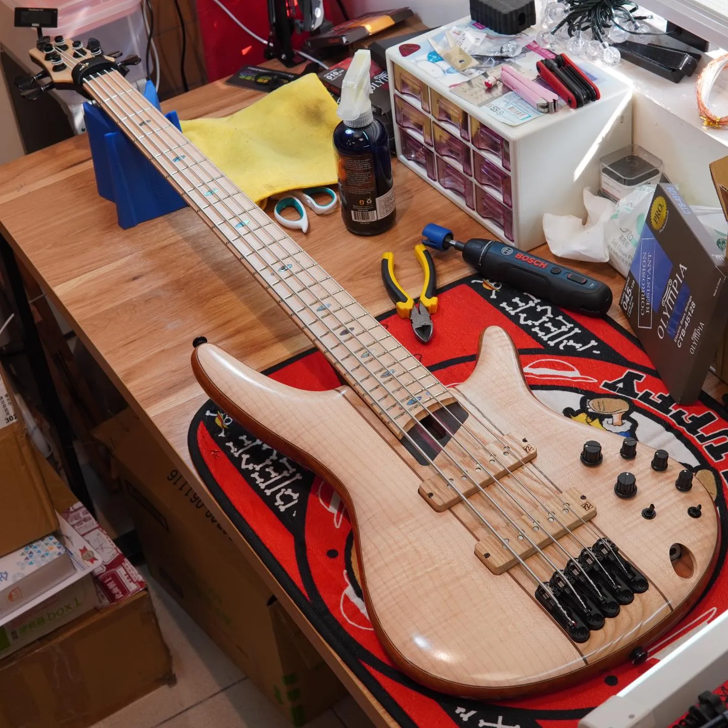 20240328_Ibanez Premium SR5FMDX2-NTL 換弦&保養｜樂器保養｜台中樂器保養