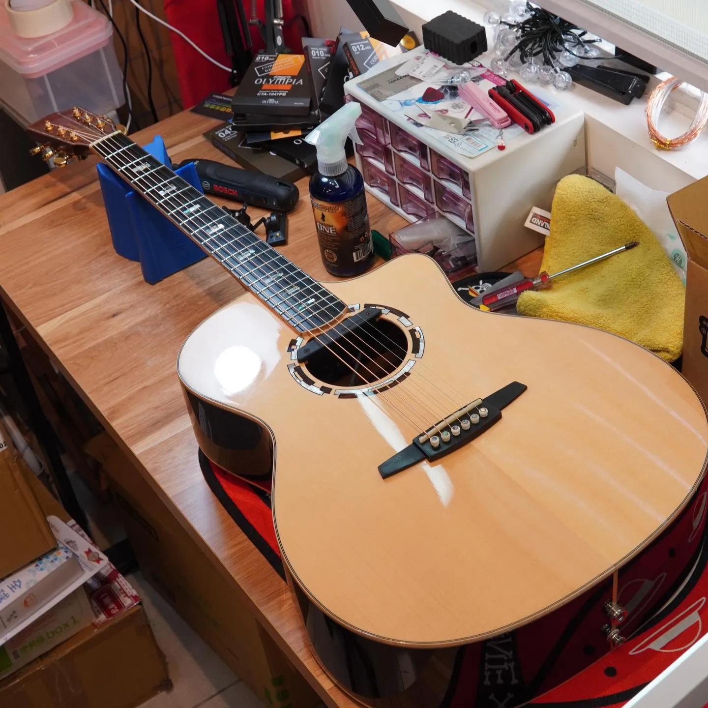 20240502_Nightwish 民謠吉他 換弦&保養｜學吉他｜台中學吉他