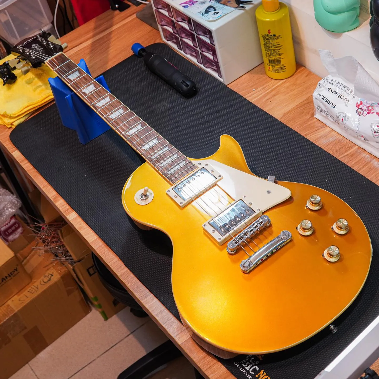 20241021_CORONA Pristage Les Paul 換弦&保養