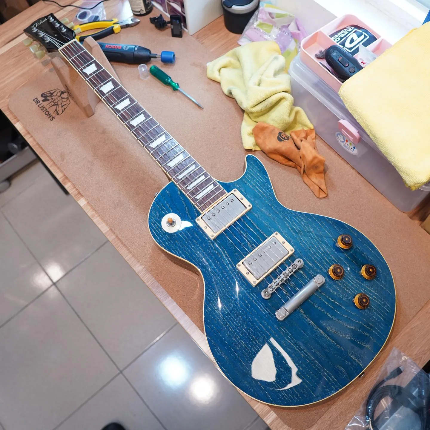 20260122_Tokai Les paul 換弦&保養