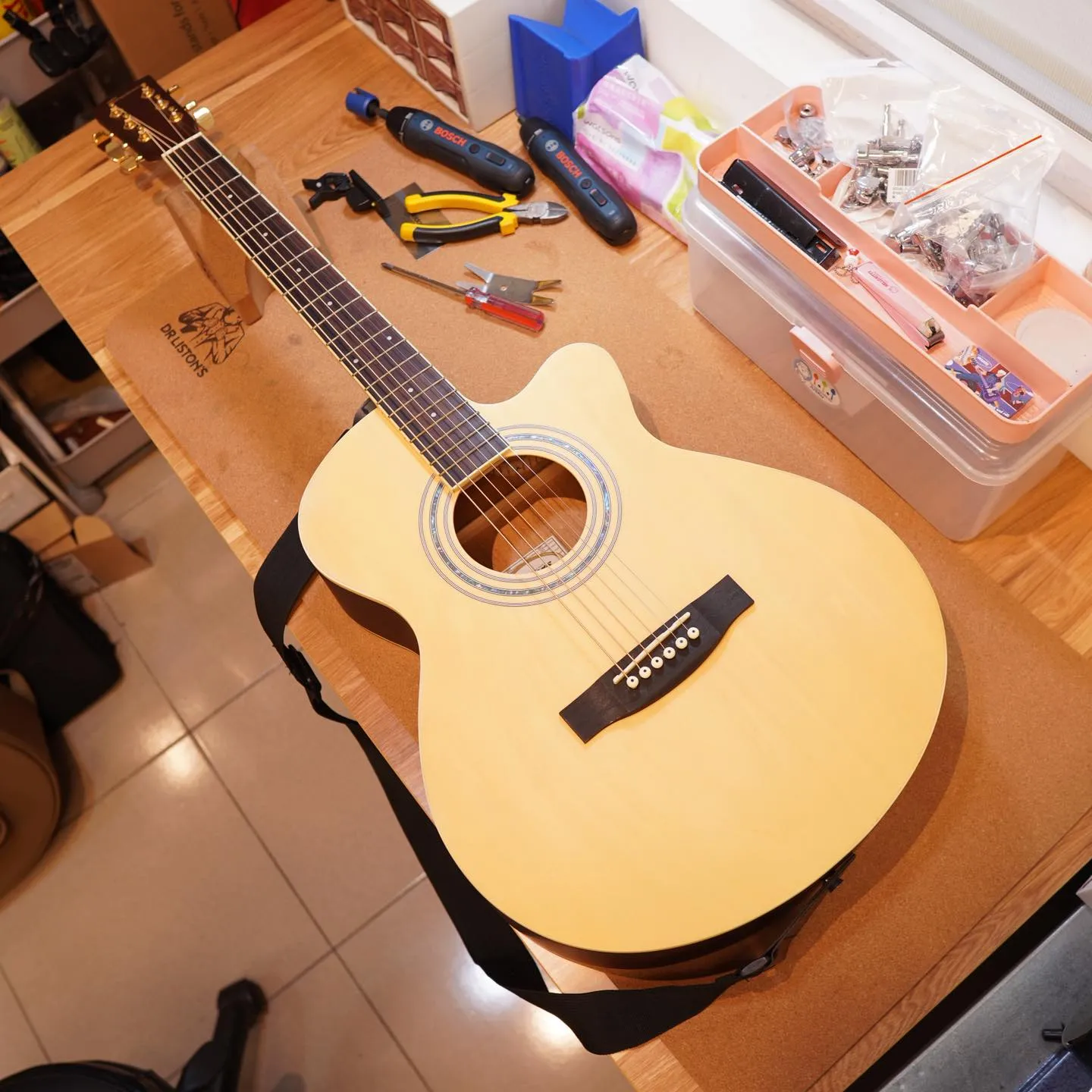 20260224_Benson 民謠吉他換弦&保養&更換弦鈕