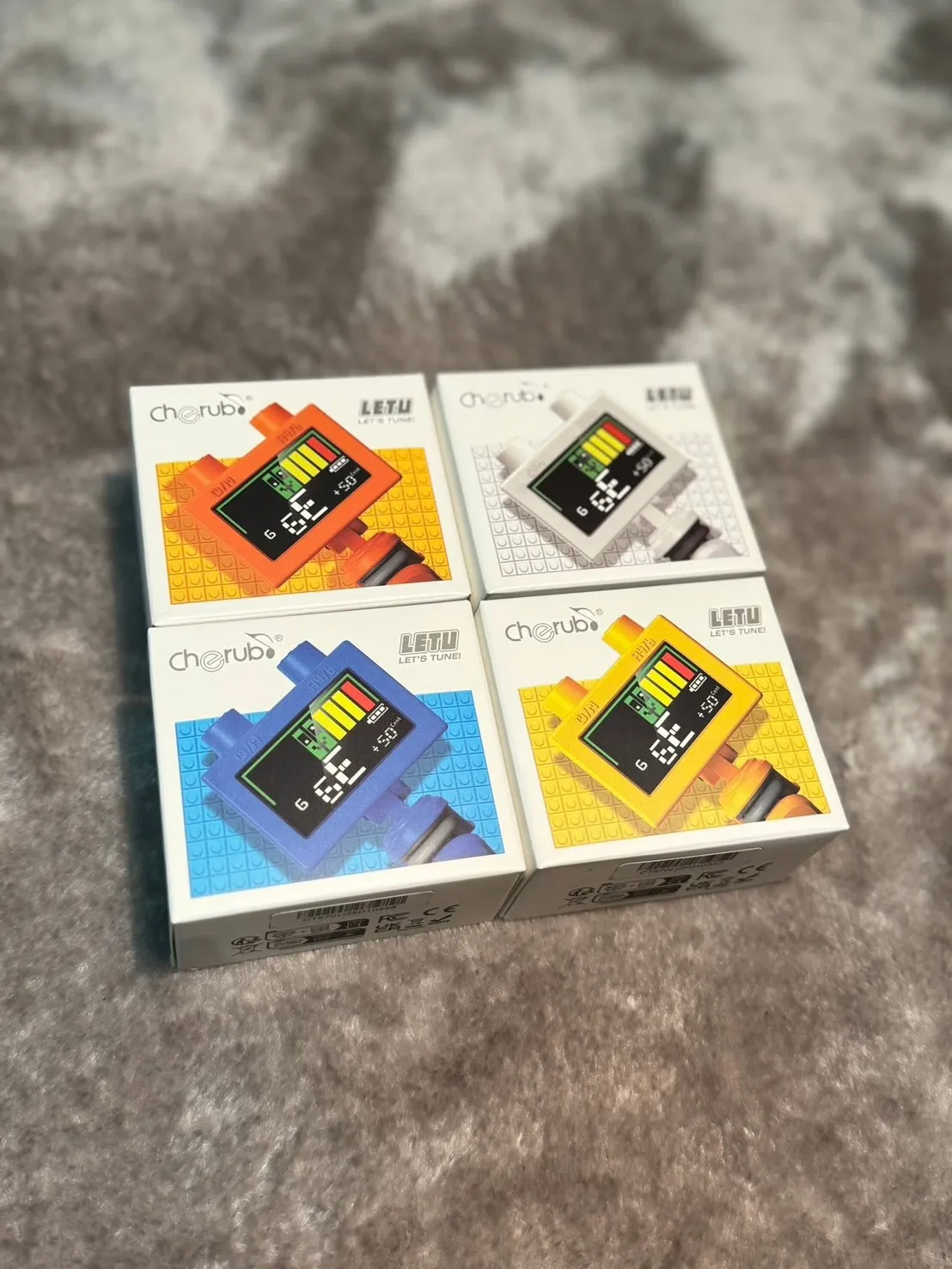 積木造型調音器  四色可挑 Cherub LETU Clip-on Tuner WST-570Li 