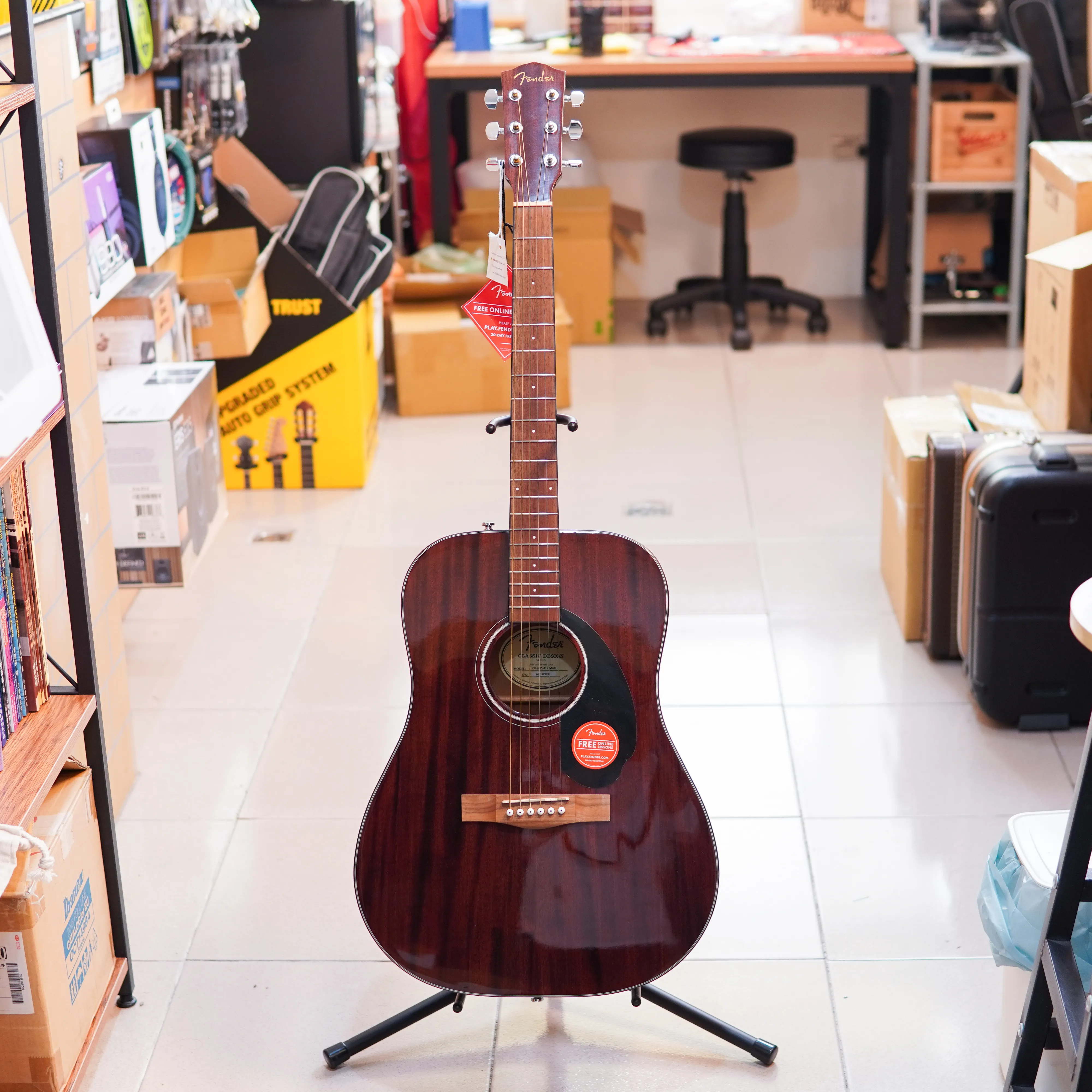 Fender CD-60S Dreadnought All-Mahogany 民謠吉他