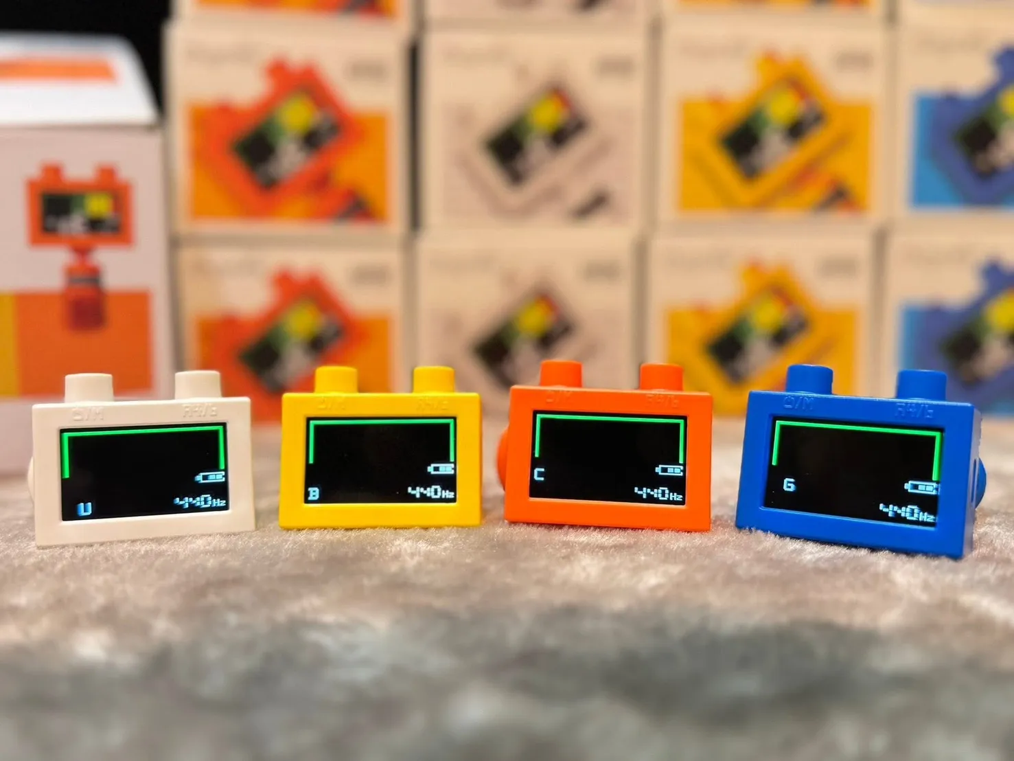 積木造型調音器  四色可挑 Cherub LETU Clip-on Tuner WST-570Li 