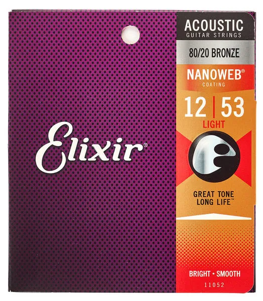 Elixir Nanoweb 80/20 Bronze 民謠吉他弦