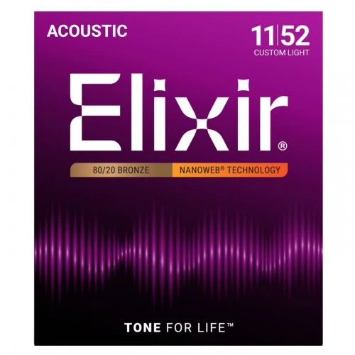 Elixir 80/20 Bronze 黃銅 民謠吉他弦 0.10/0.11/0.12