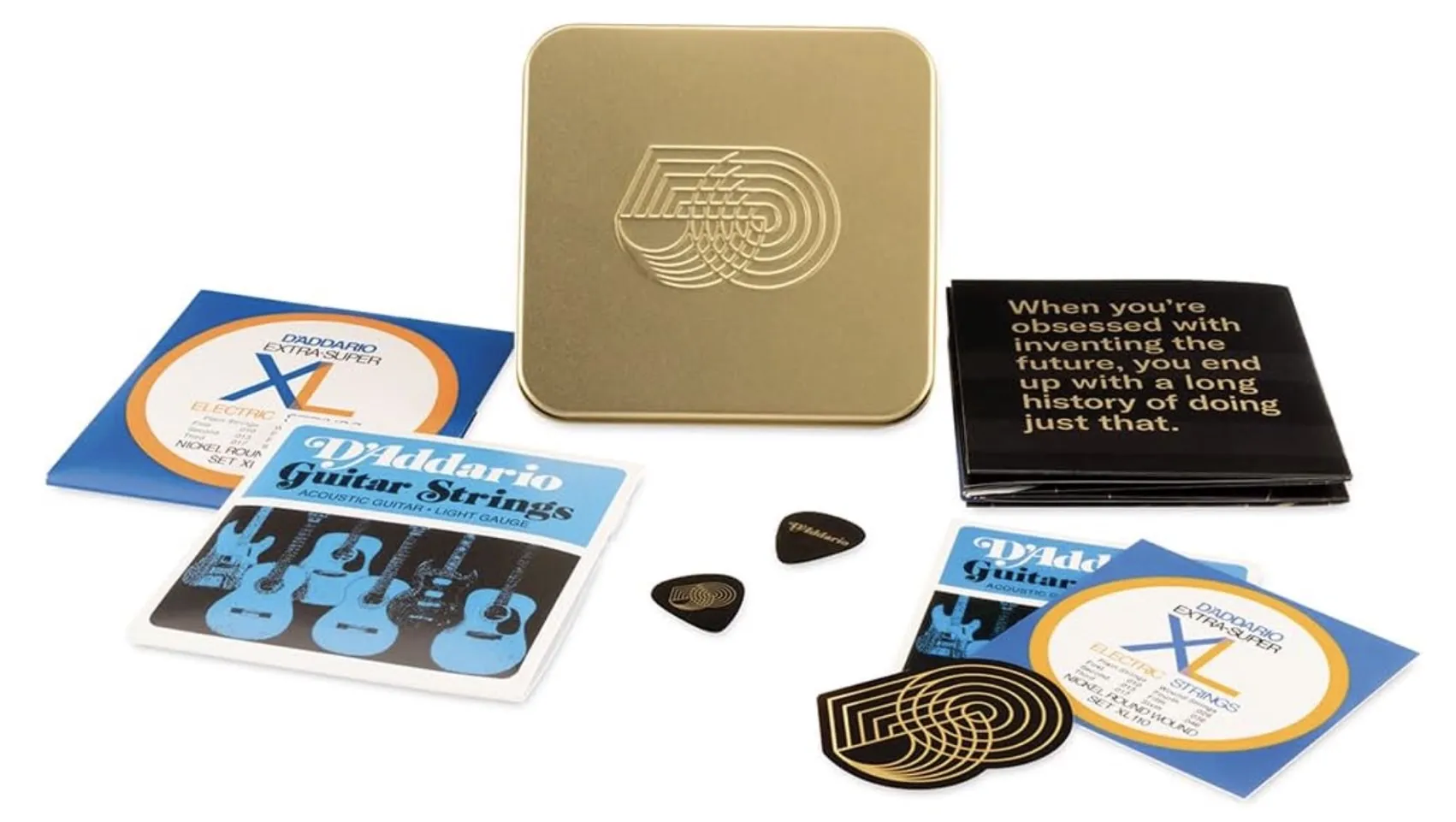 D'addario 50 週年紀念鐵盒