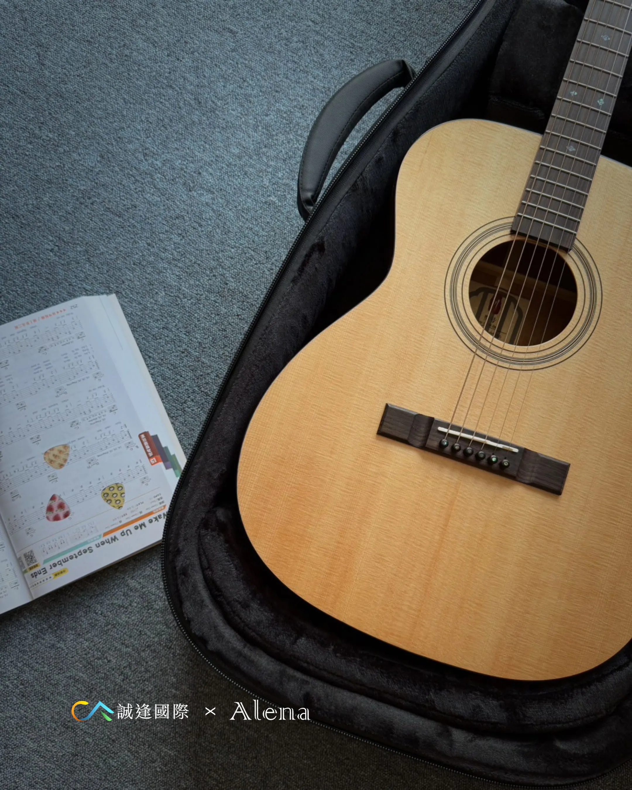 Alena YH9000-D 民謠吉他厚袋