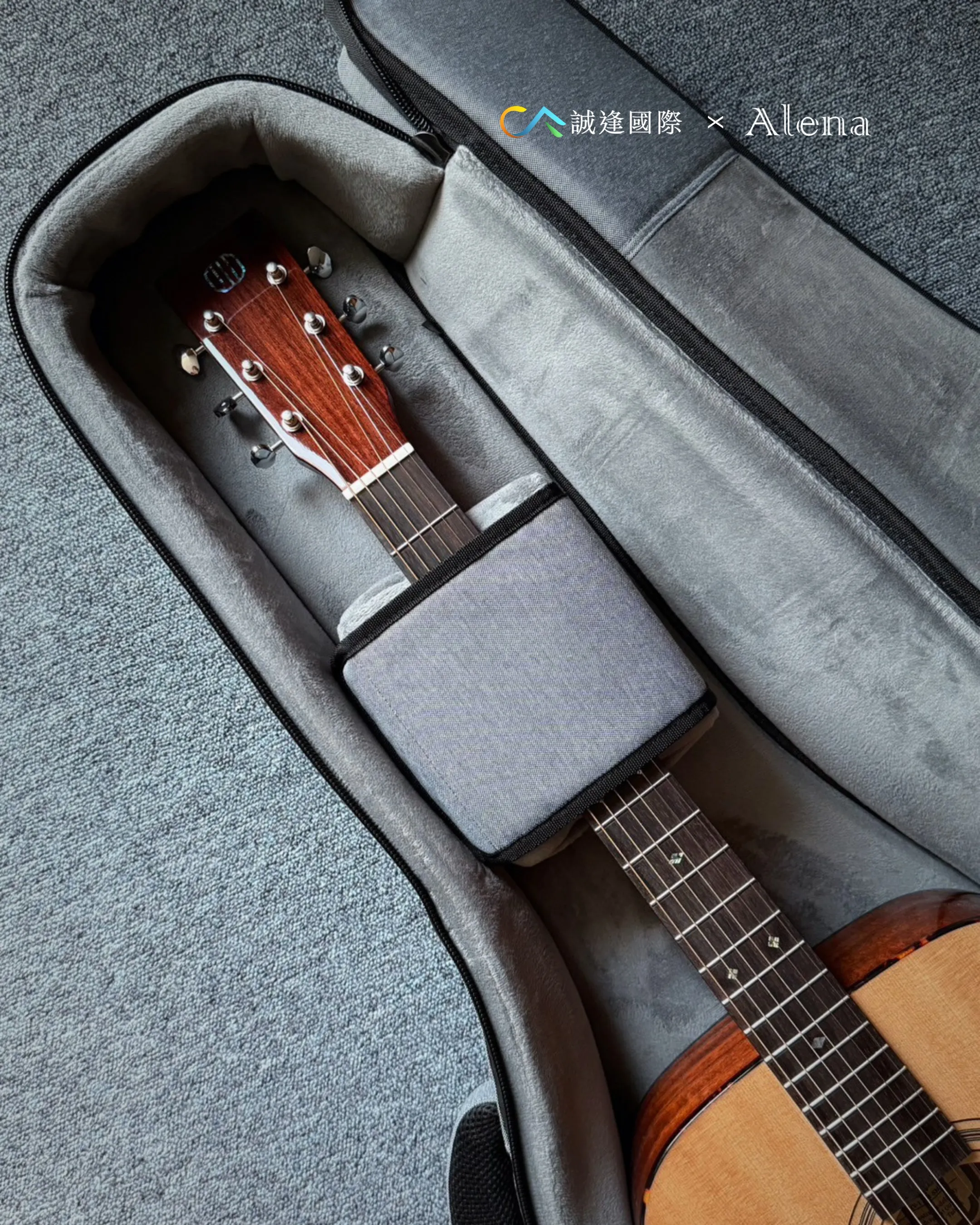Alena YH1020-D 民謠吉他厚袋