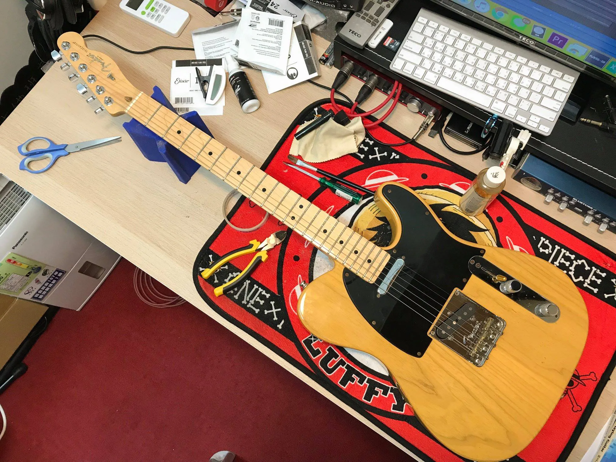 20190110_Fender American Standard Telecaster 保養+換弦｜台中電吉他課程｜西屯電吉他課程