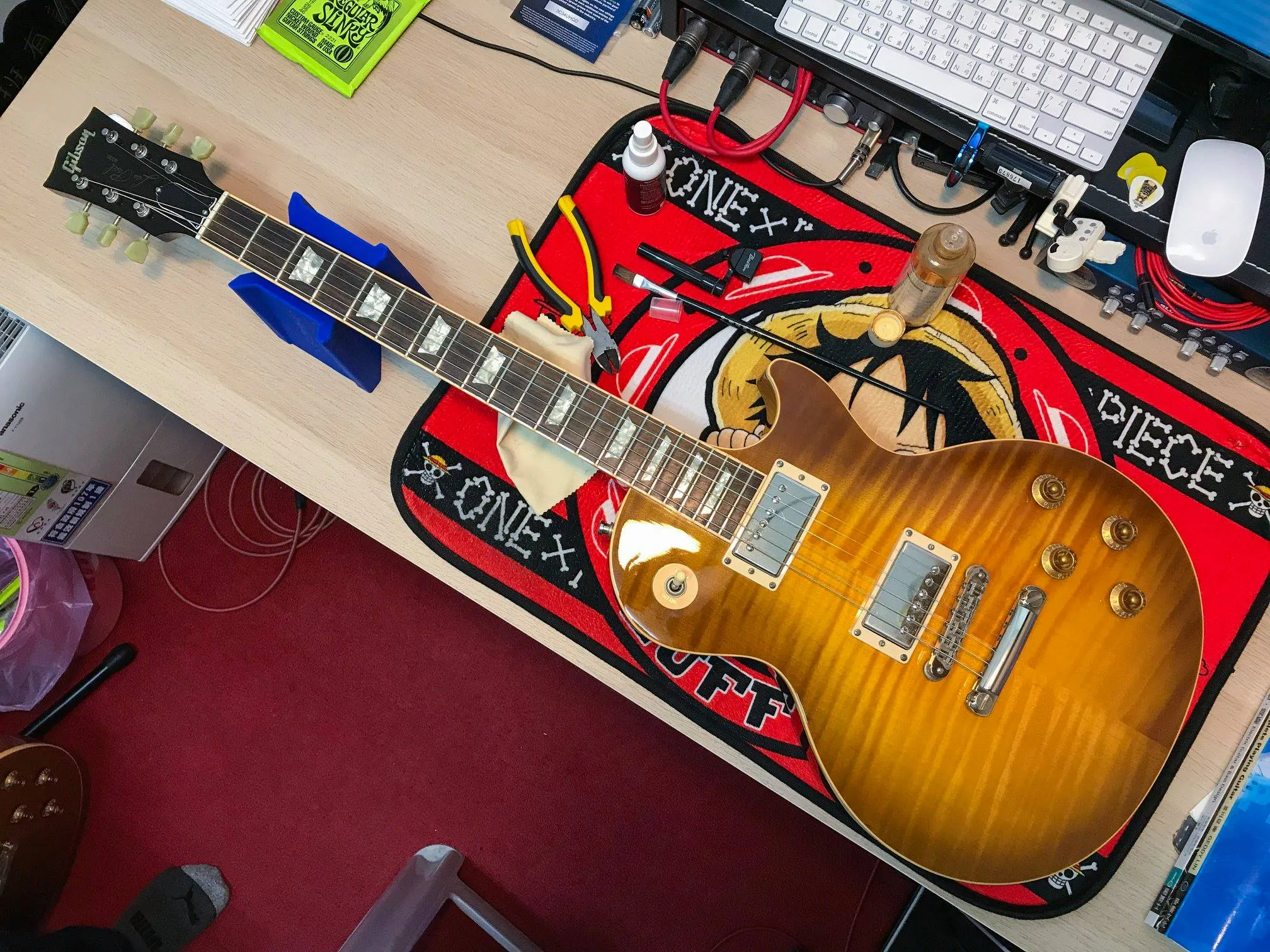20190123_Gibson Les paul standard 換弦 + 保養｜台中樂器課程｜西屯樂器課程