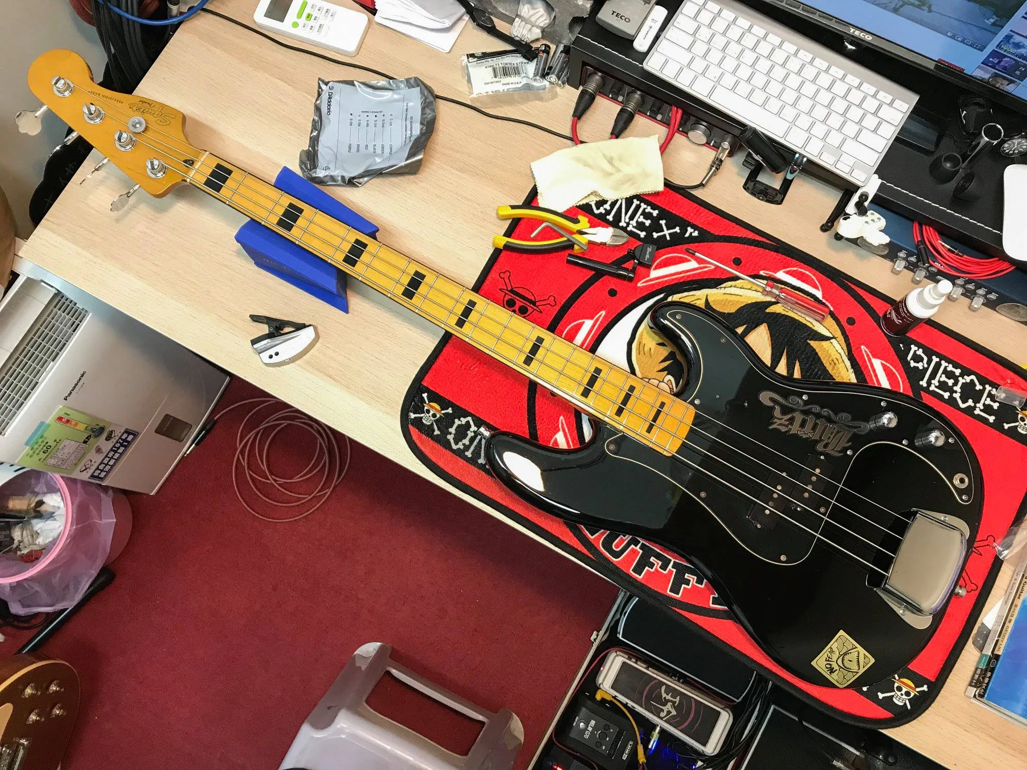 20190126_Squier Bass 換弦 + 保養｜台中音樂課程｜西屯音樂課程