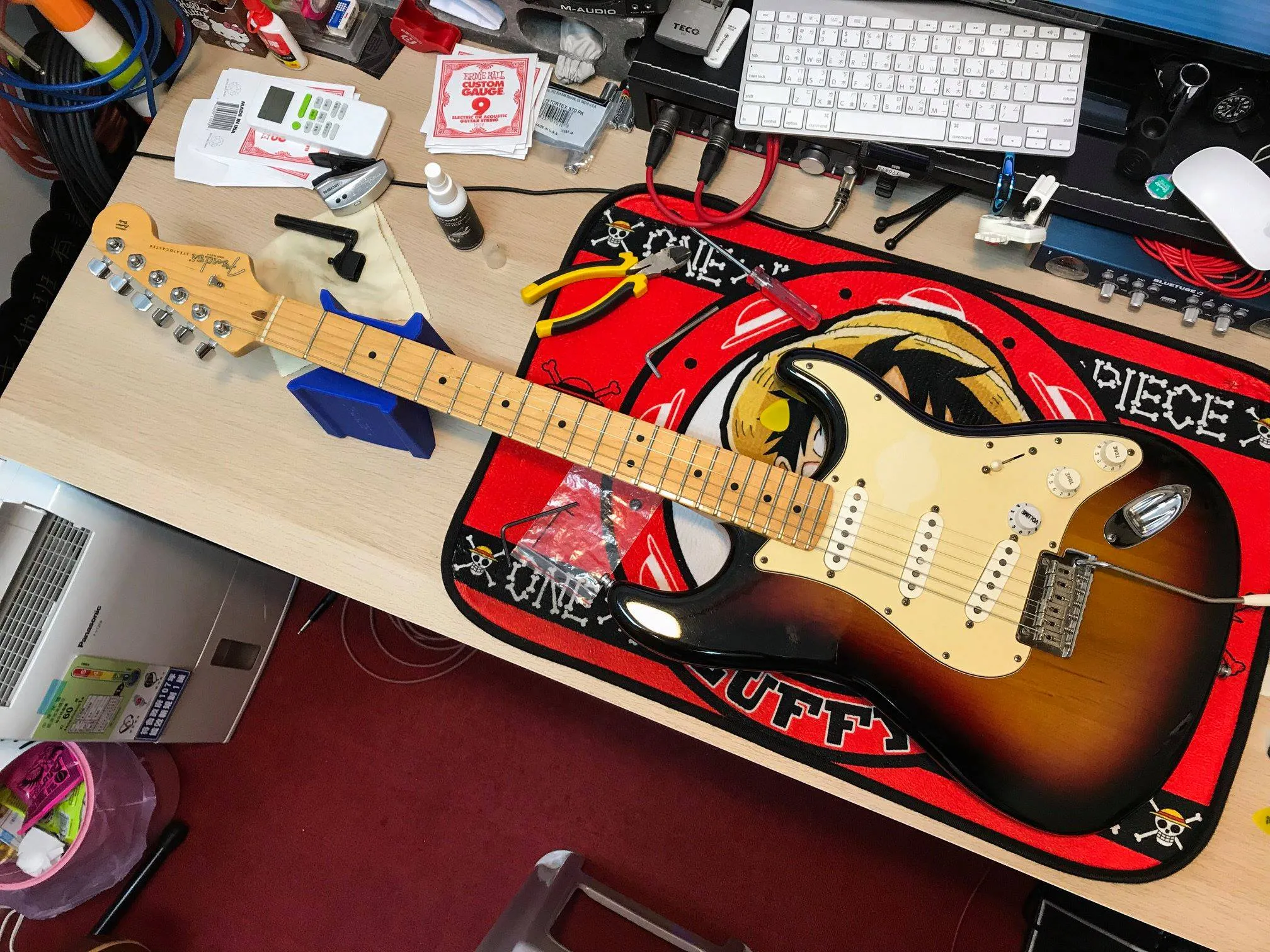 20190210_Fender American Standard 換弦+保養｜樂器保養｜台中樂器保養