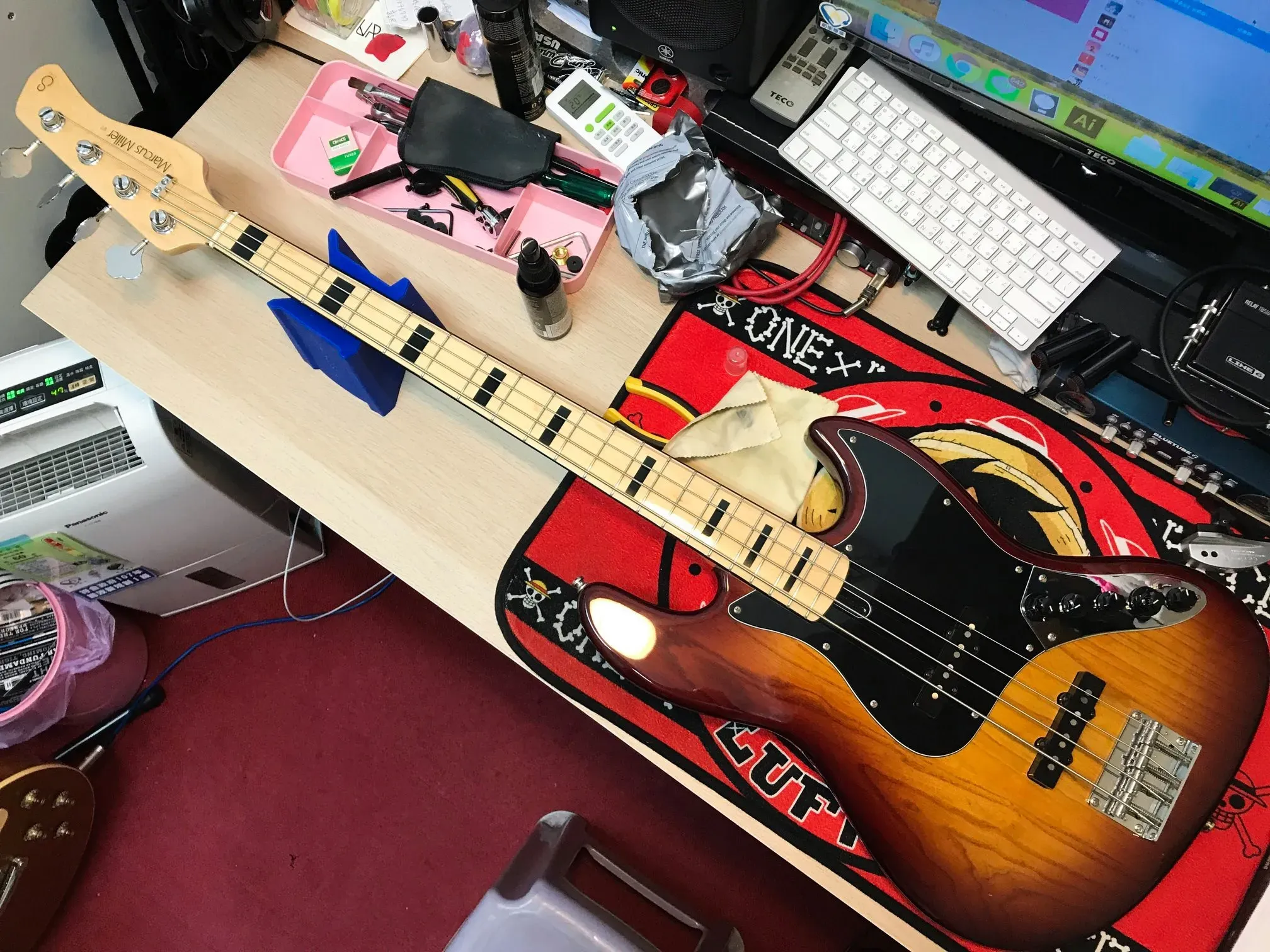 20191012_Marcus miller V7 換弦&保養｜樂器教學｜台中樂器教學