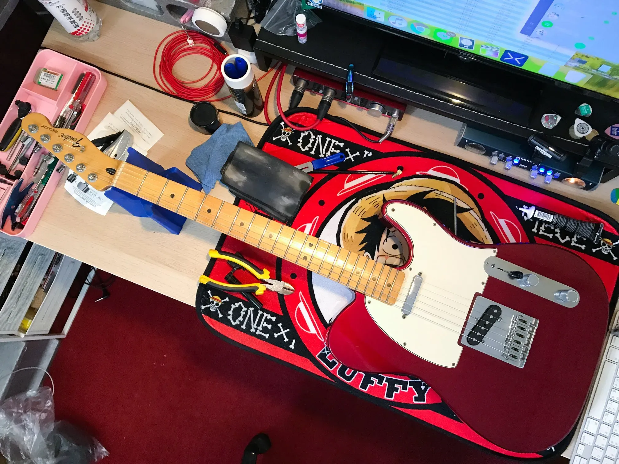 20200628_Fender telecatser Mexico 換弦 + 保養｜台中電吉他換弦｜西屯電吉他換弦
