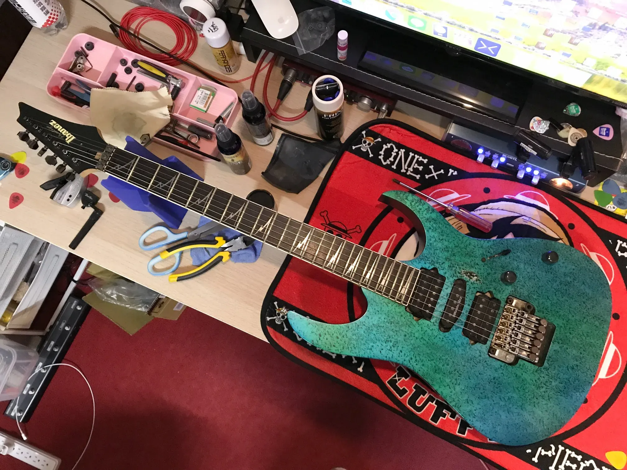 20200720_Ibanez RG2570 換弦＆保養｜音樂課程｜西屯音樂課程