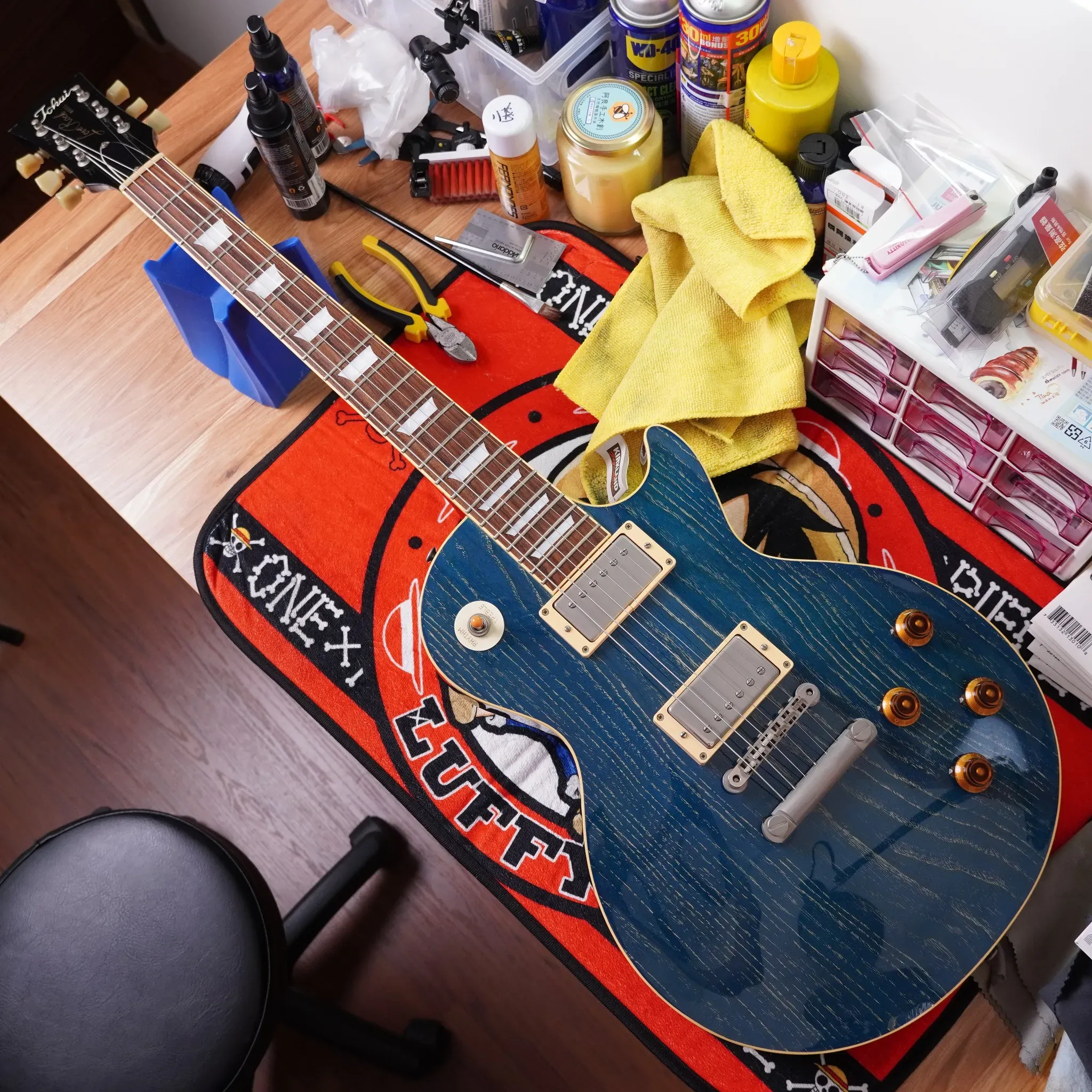 20230102_Tokai Les paul 換弦&保養｜吉他保養｜台中吉他保養