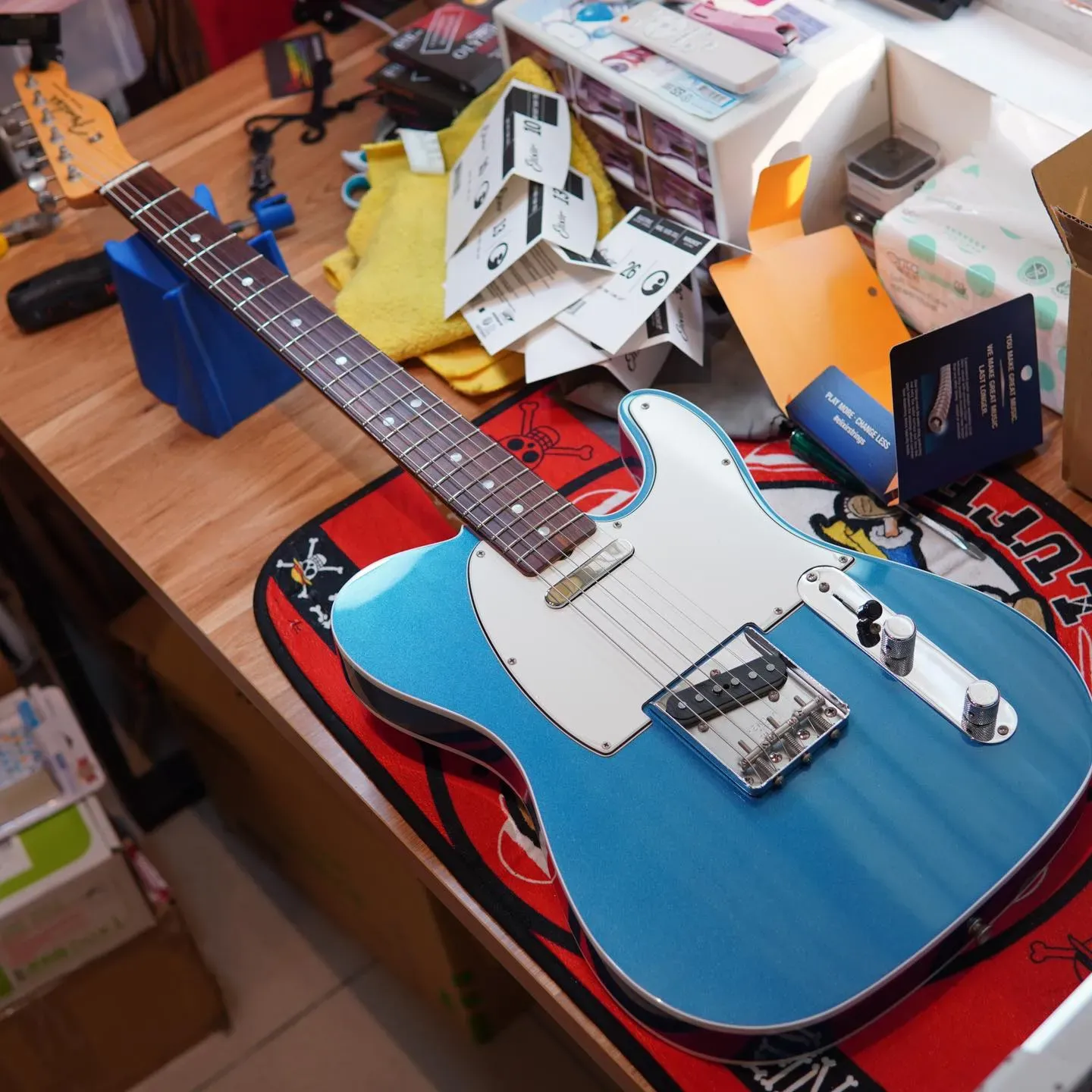 20240322_Fedner Telecaster Original 換弦&保養｜學吉他｜台中學吉他