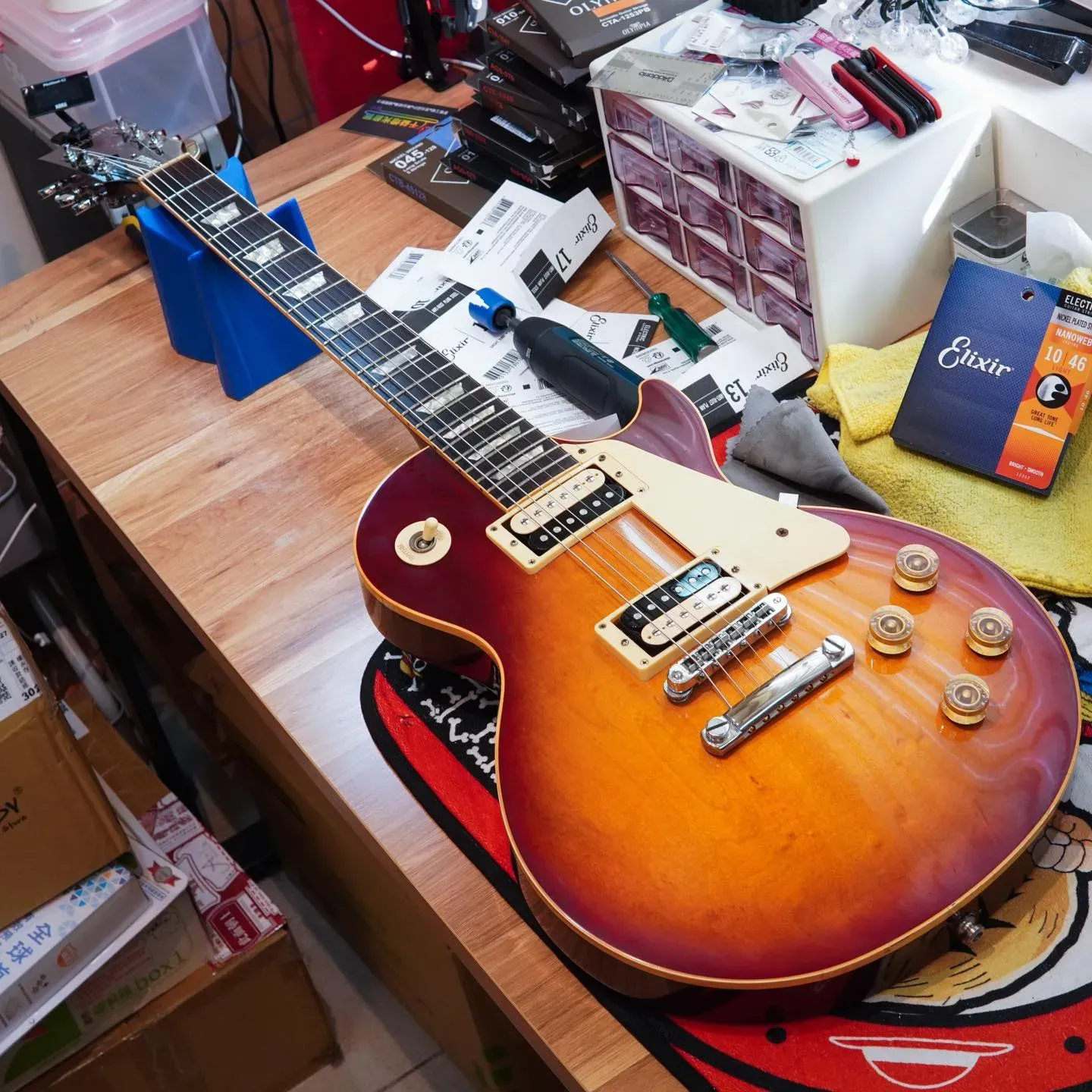 20240430_Gibson Les paul Standard 換弦&保養｜學吉他｜台中學吉他