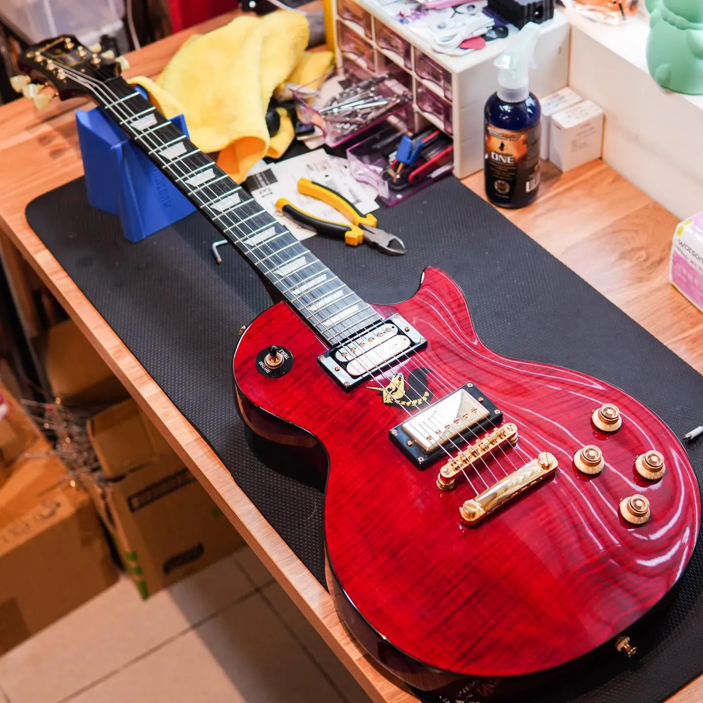 20240822_Epiphone Monster 保養&換弦｜吉他保養｜台中吉他保養