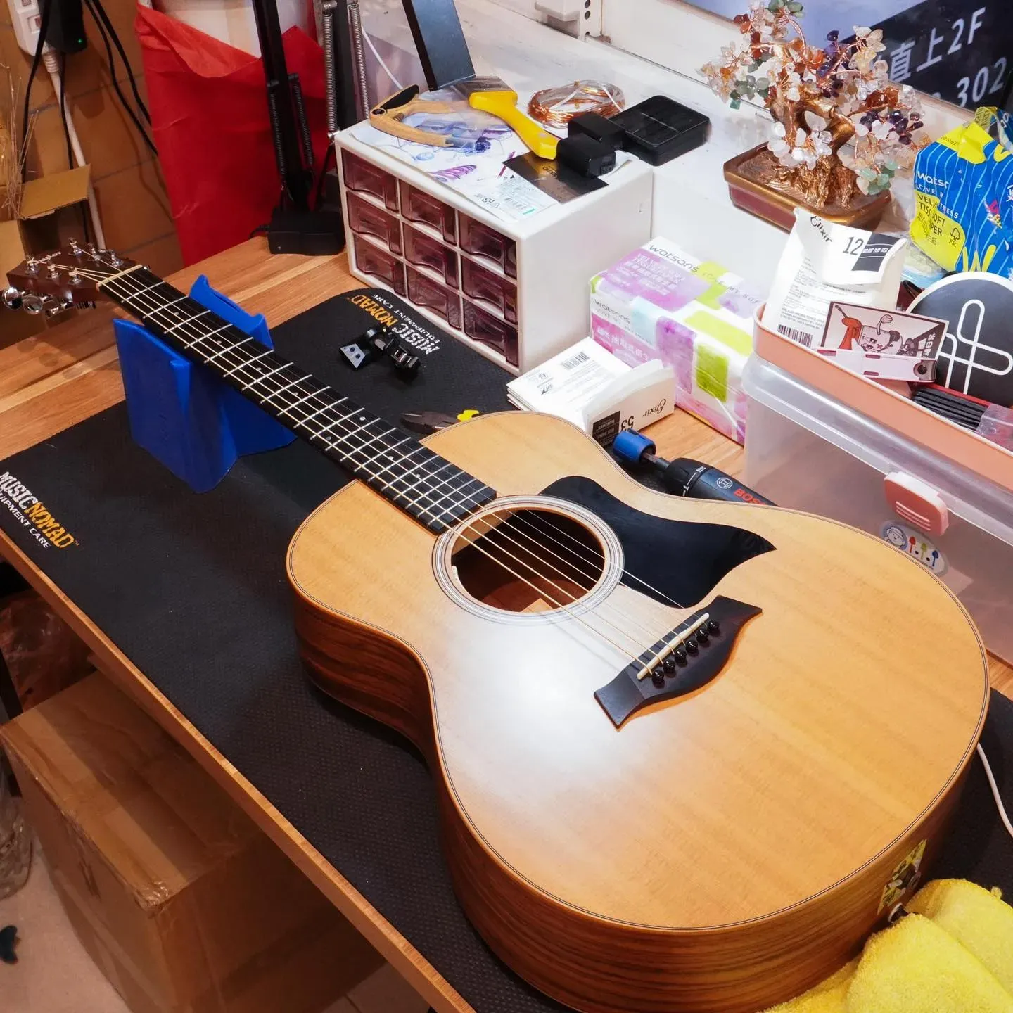 20250812_Taylor GS mini 換弦&保養｜音樂課程｜台中音樂課程