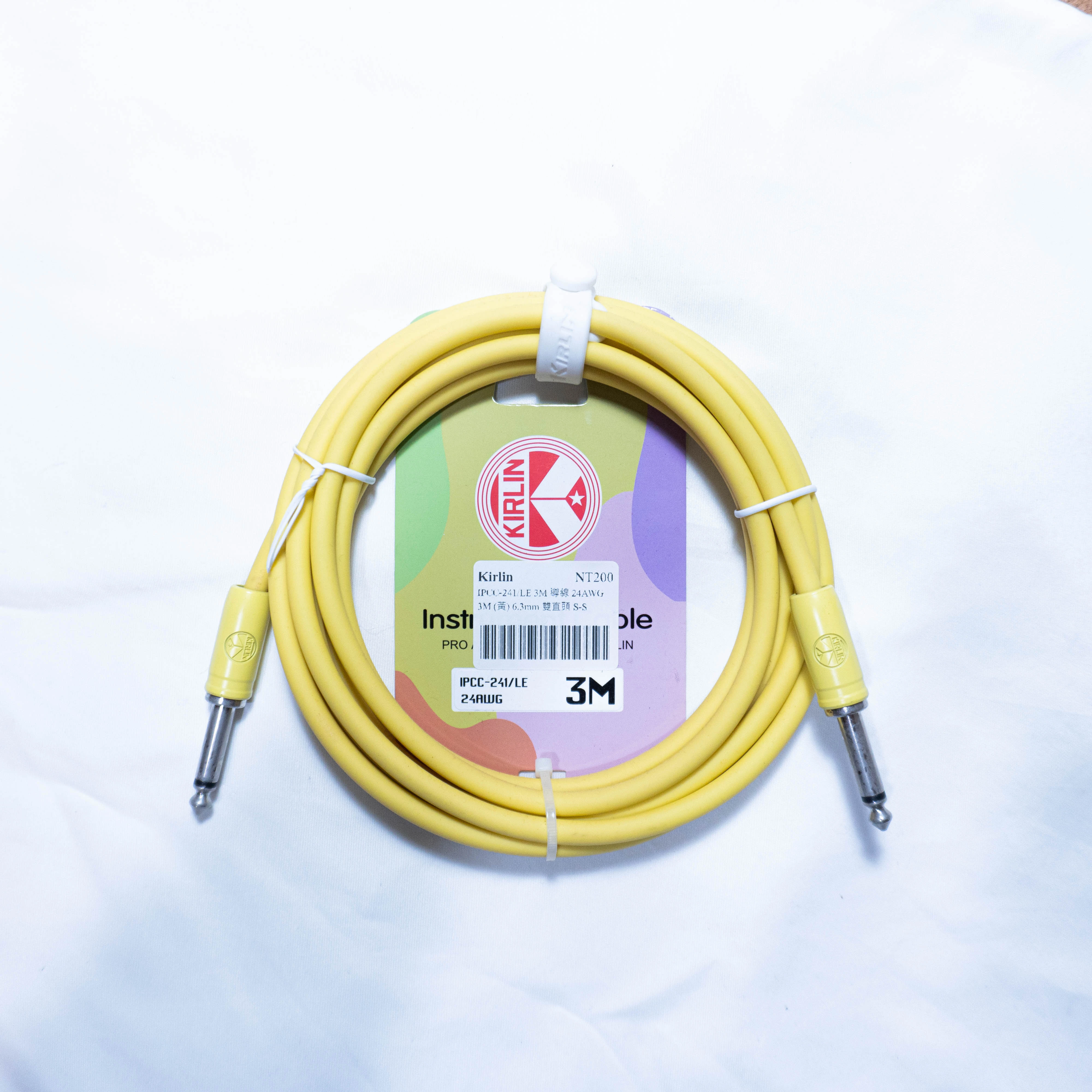 KIRLIN 3米樂器導線 雙直頭 直L頭 糖果色 IPCC-241/IPCC-242