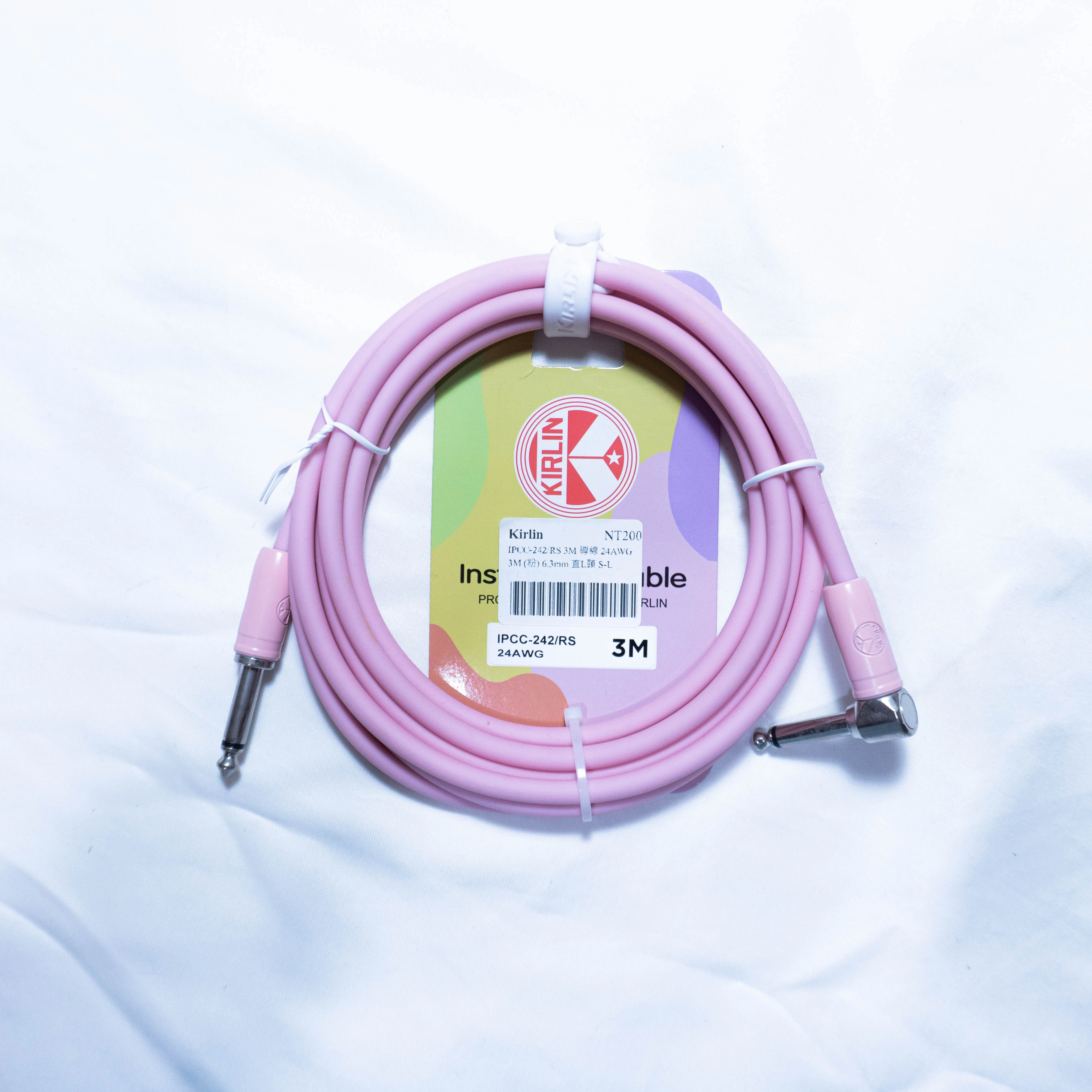 KIRLIN 3米樂器導線 雙直頭 直L頭 糖果色 IPCC-241/IPCC-242