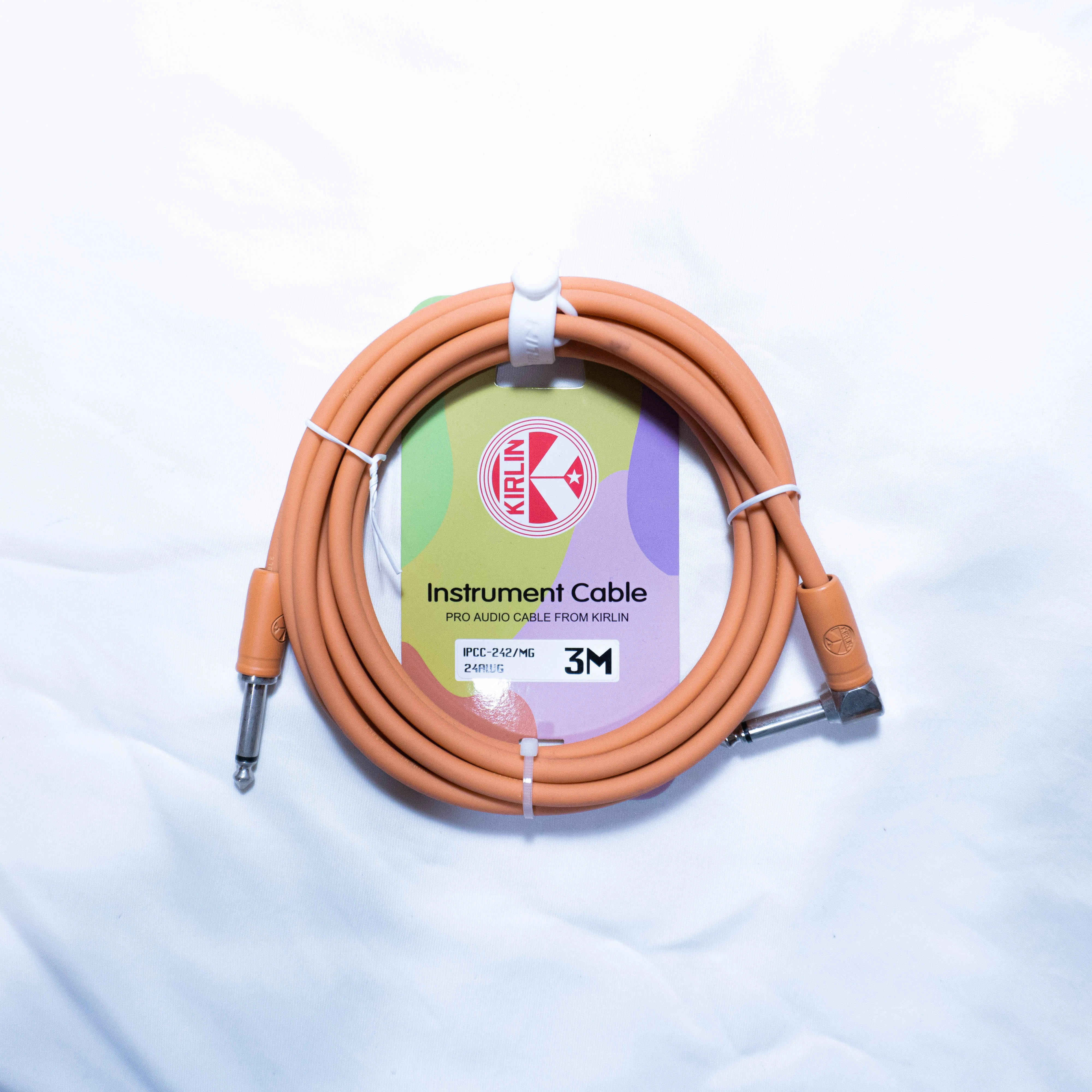 KIRLIN 3米樂器導線 雙直頭 直L頭 糖果色 IPCC-241/IPCC-242
