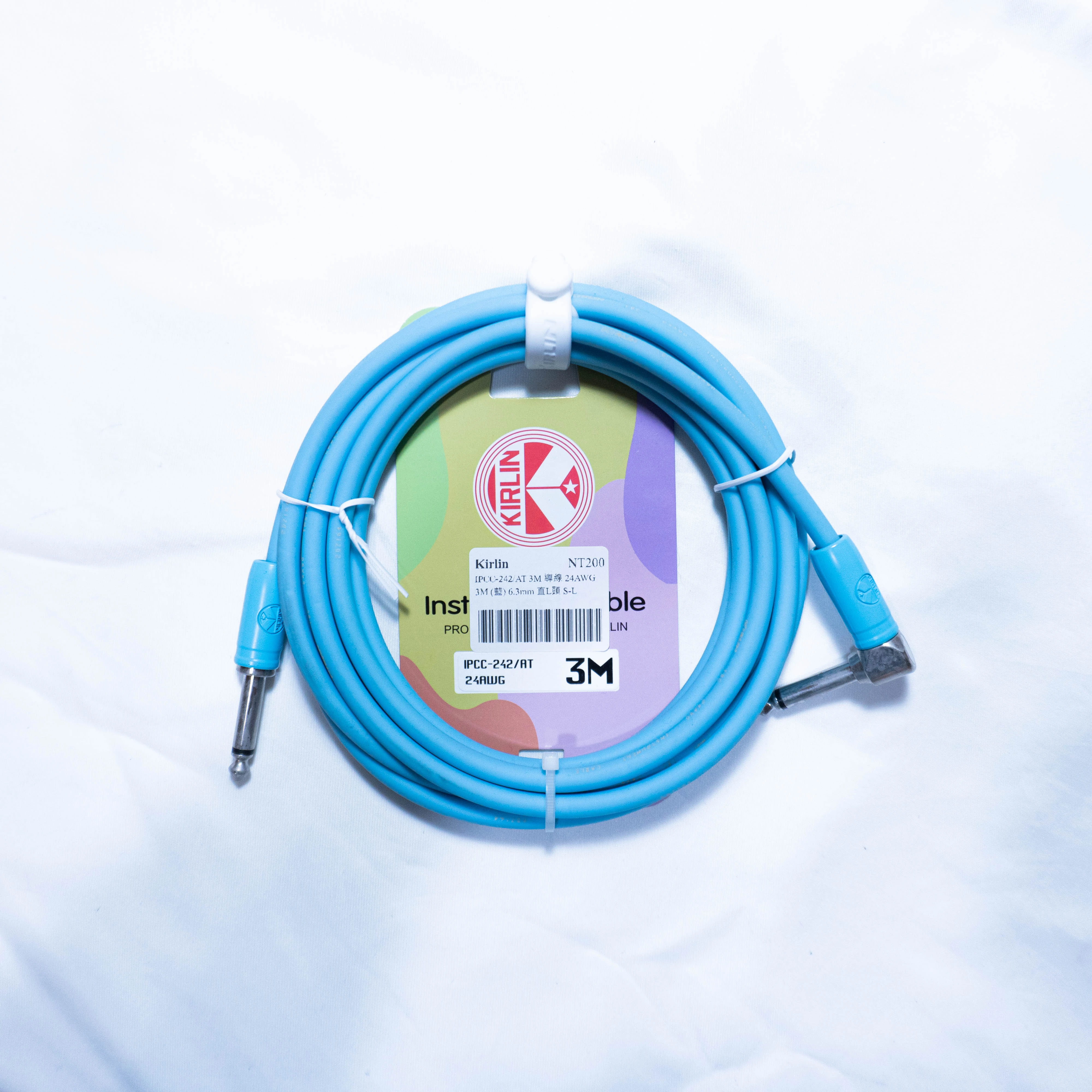 KIRLIN 3米樂器導線 雙直頭 直L頭 糖果色 IPCC-241/IPCC-242