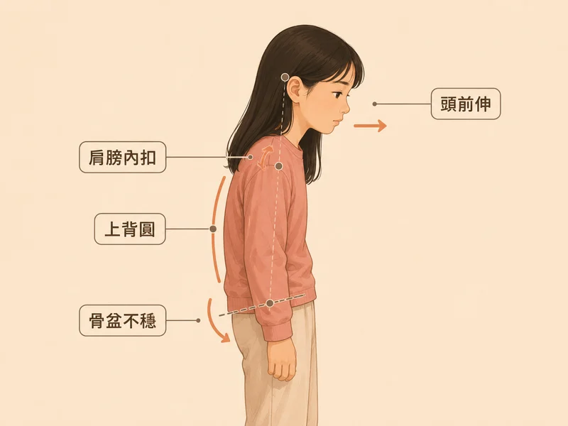 小孩姿勢不良打罵有用嗎？肩膀內扣、駝背真正原因解析