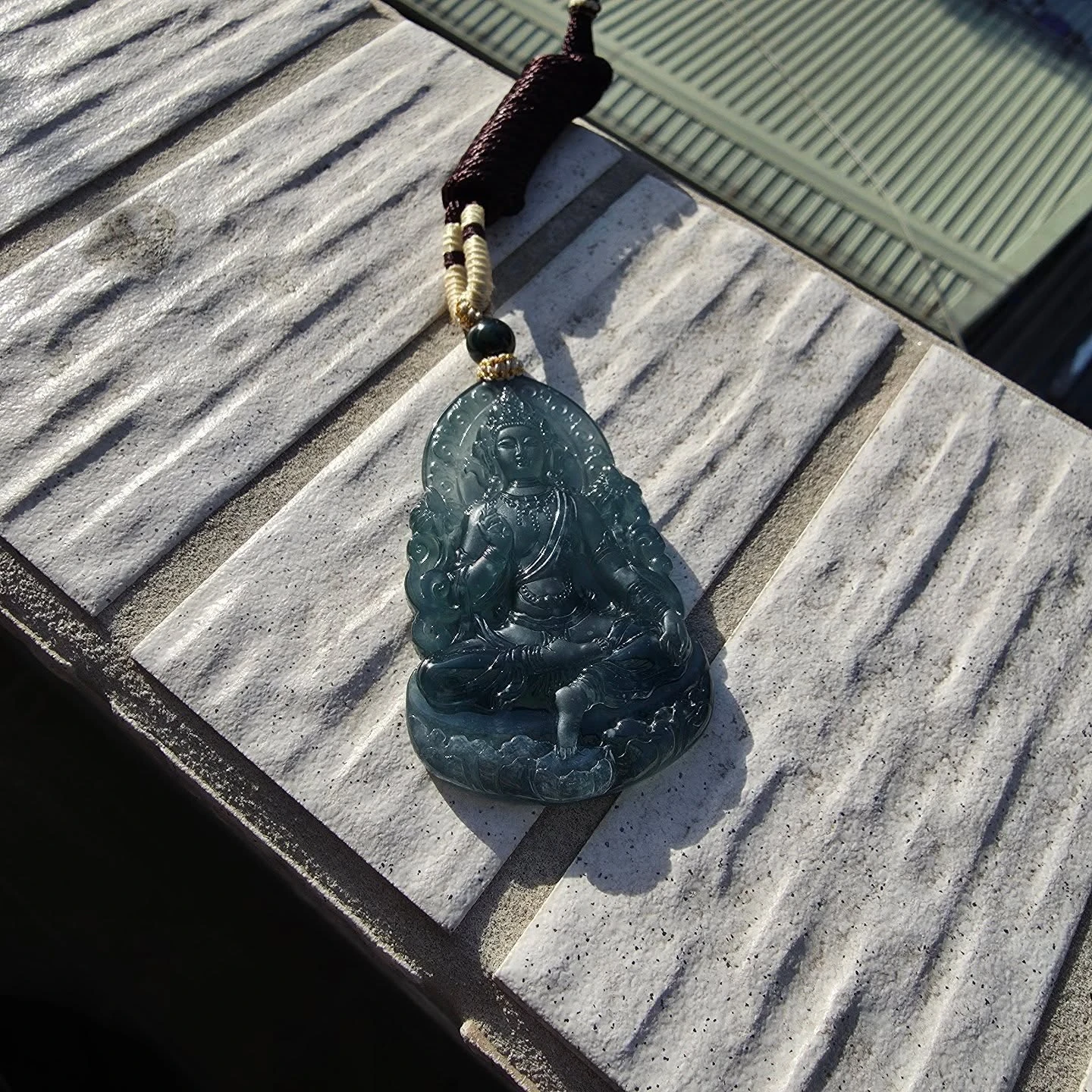 絕美度母觀音 A貨高冰藍水瓜料翡翠