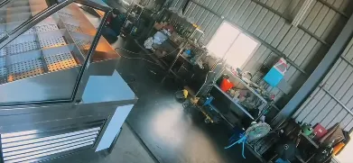 304不鏽鋼鹹酥雞斜面玻璃冷藏展示台