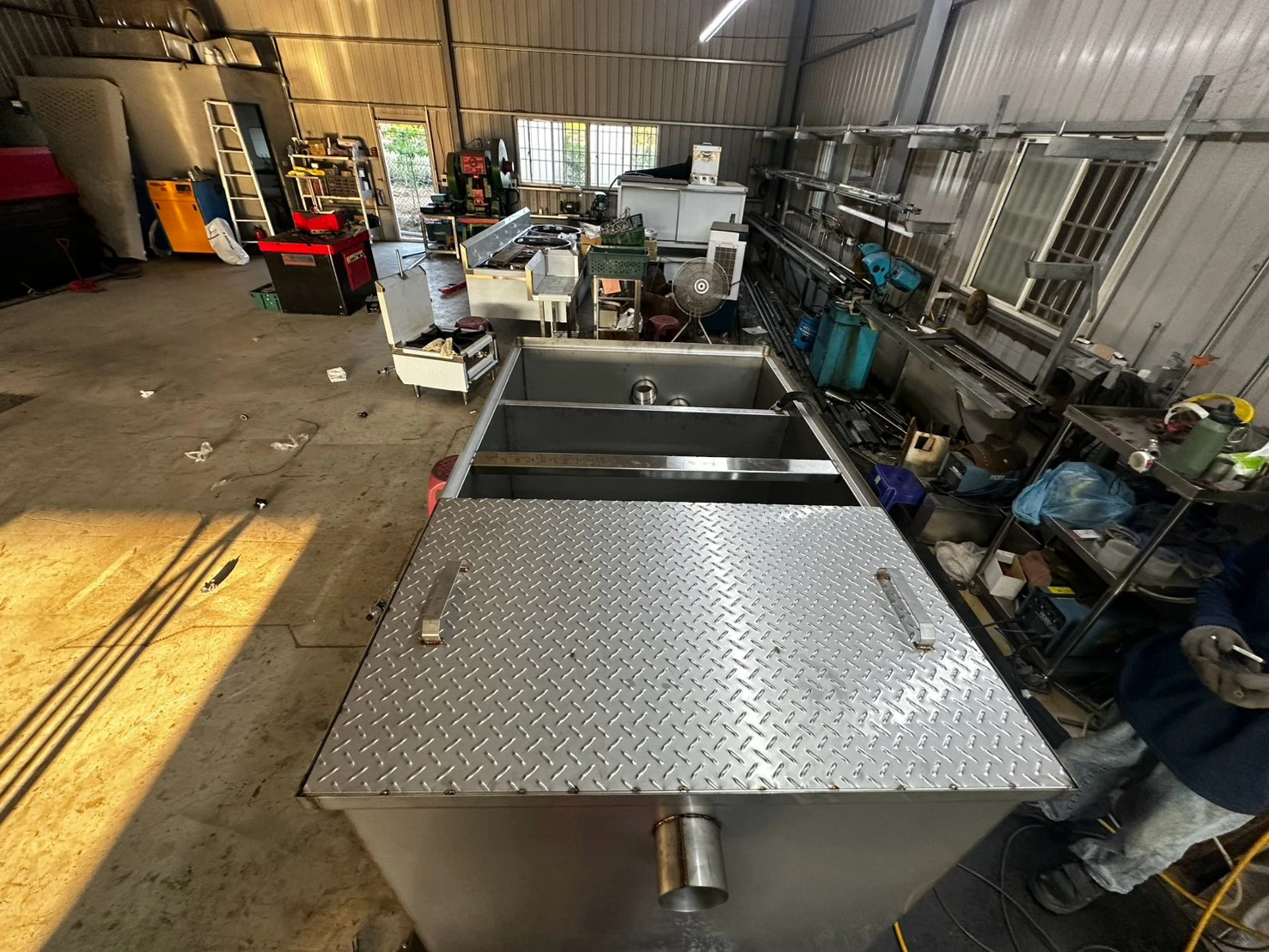 飯店專用｜SUS 304不鏽鋼大型截油槽 客製製作