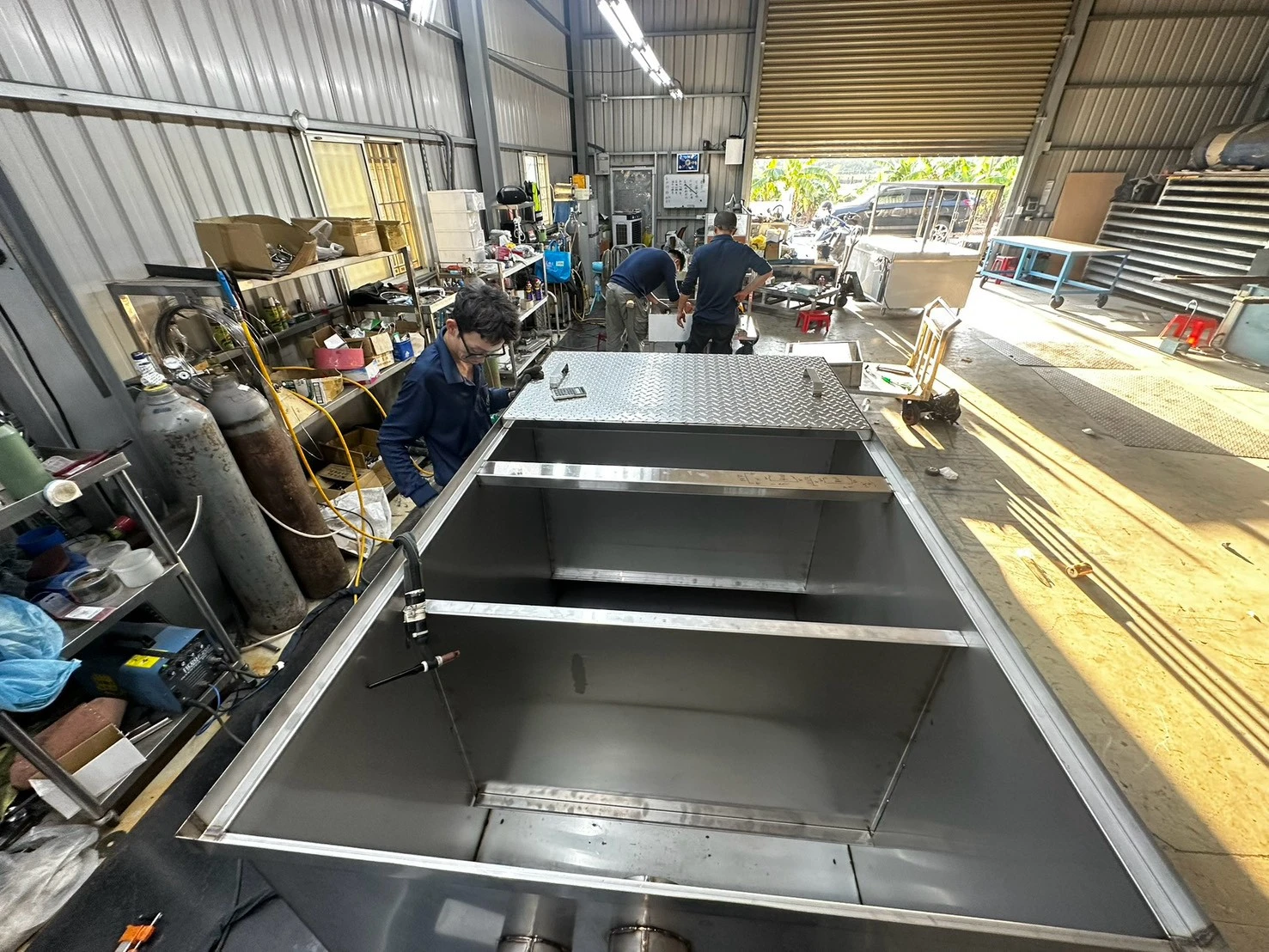 飯店專用｜SUS 304不鏽鋼大型截油槽 客製製作