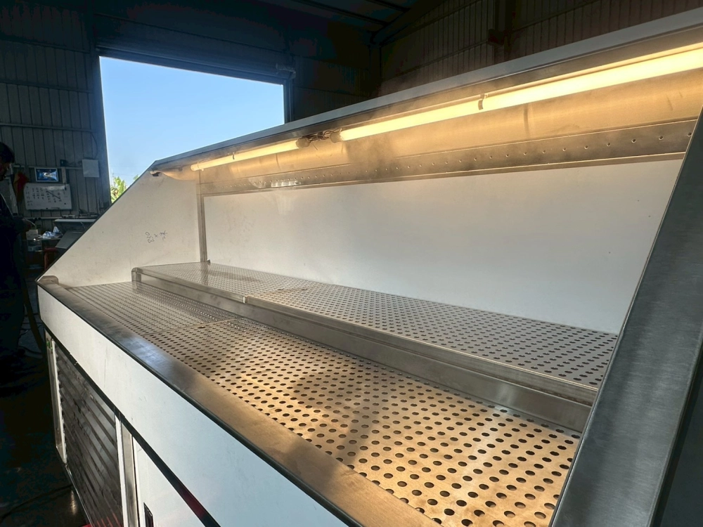 304不銹鋼水霧式冷藏開放展示櫃，工廠直營｜全台服務? 尺寸可客製
