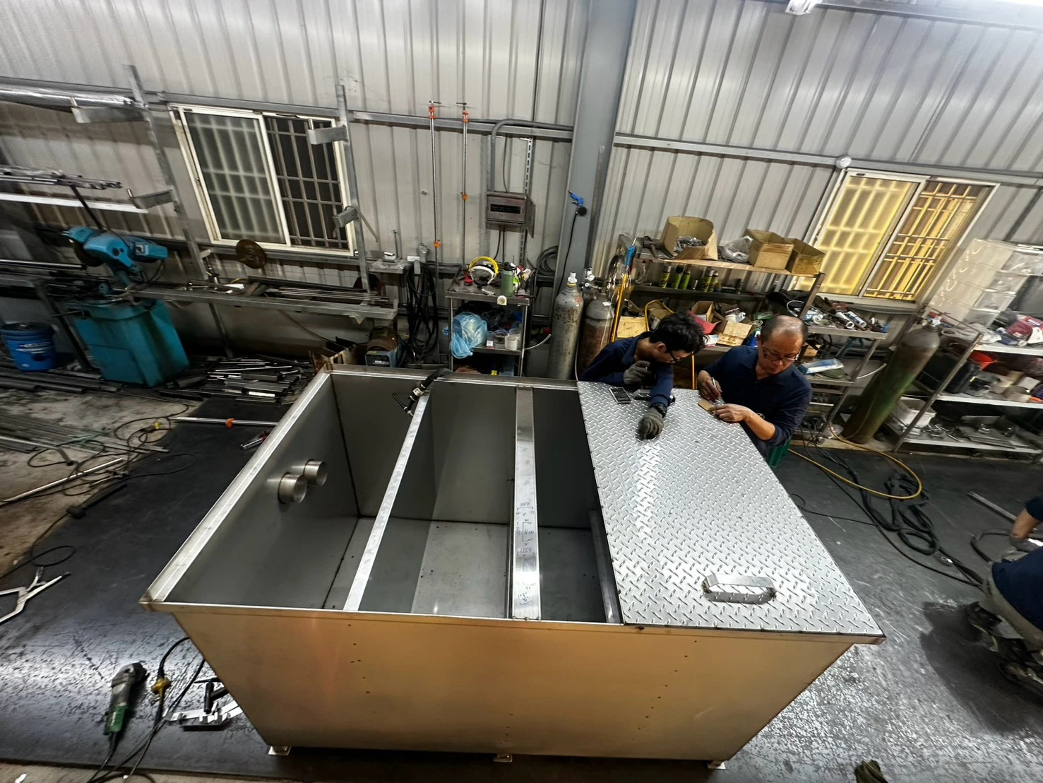 飯店專用｜SUS 304不鏽鋼大型截油槽 客製製作