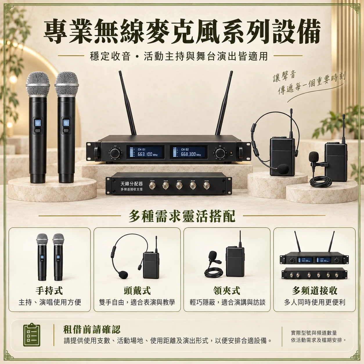 專業無線設備系統【內文圖片觀看說明】