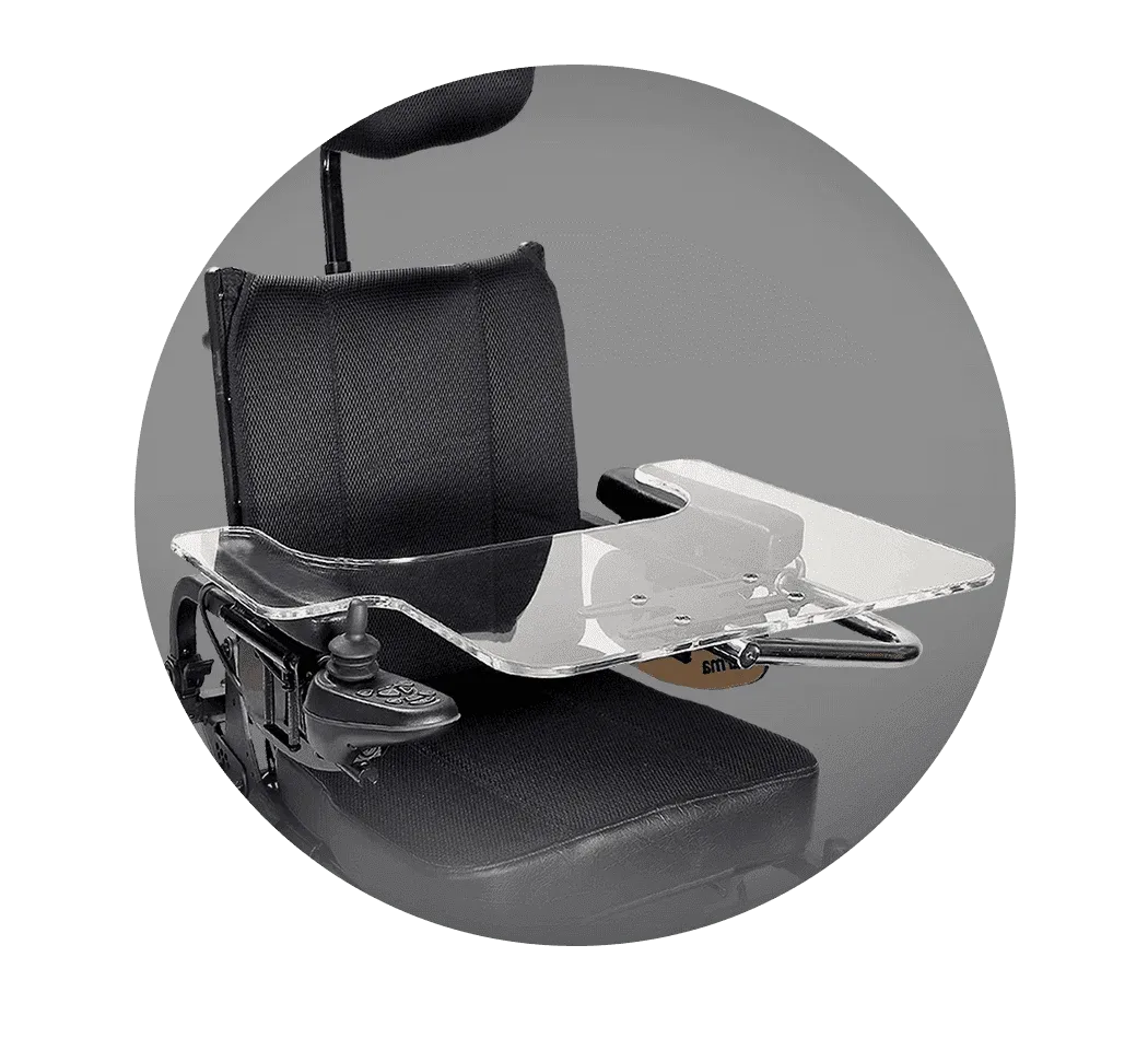 透明桌板 切角 Transparent Tray Table Edge Cutout