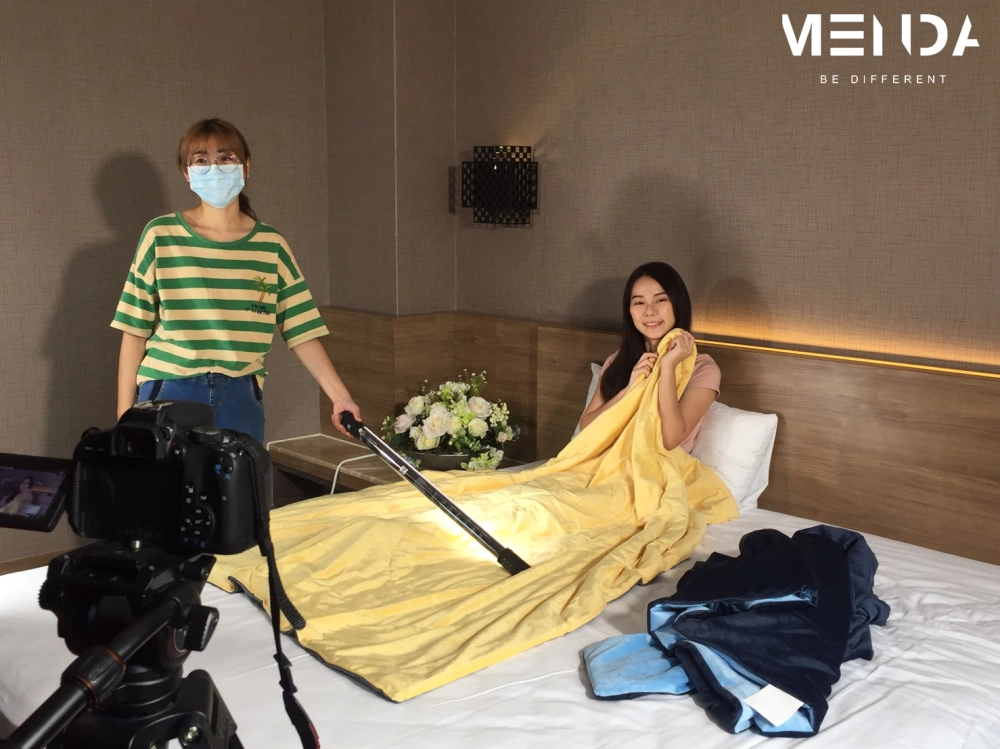 大豆纖維毛毯拍攝